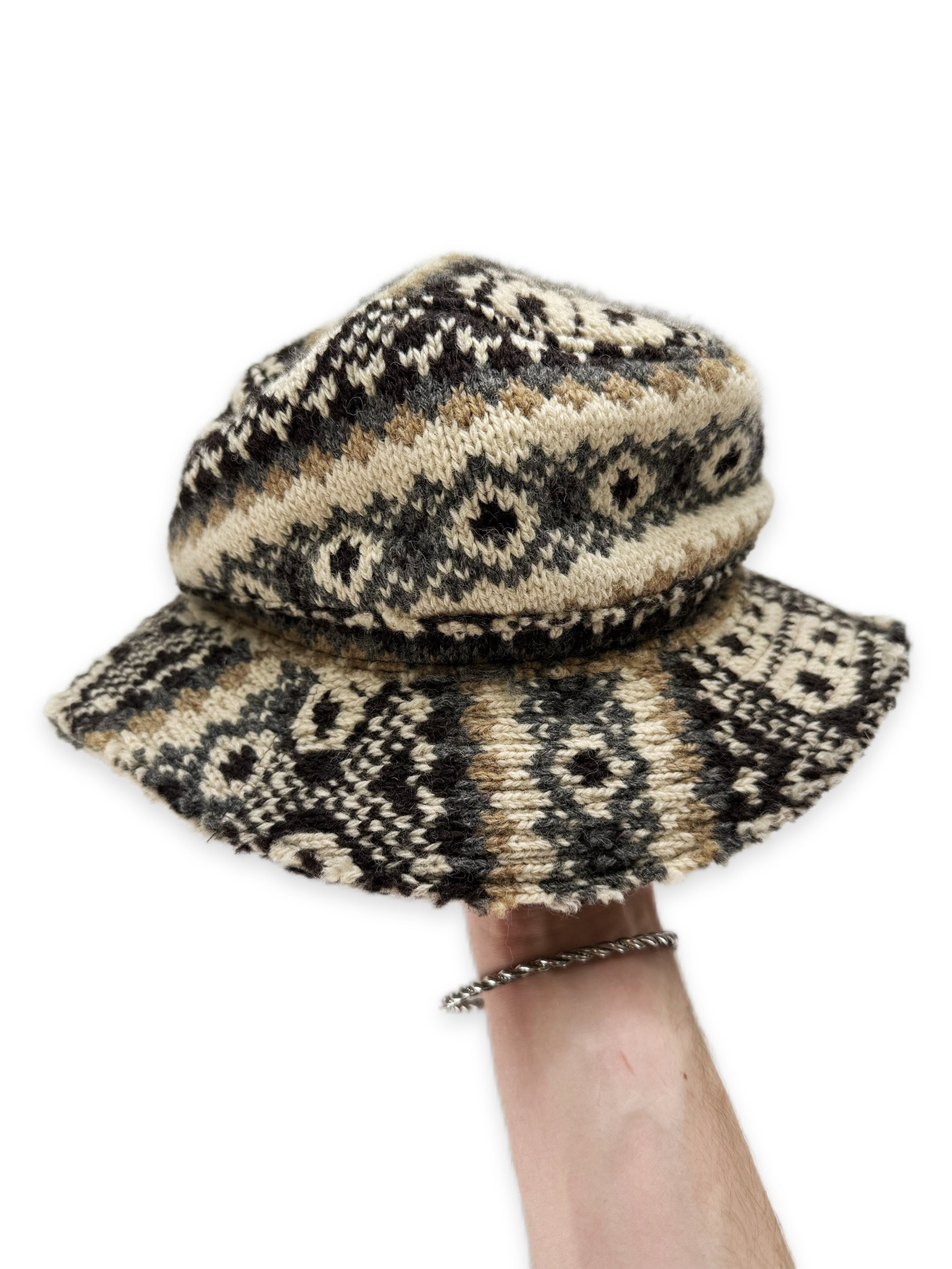 AW03 Junya Watanabe Knitted Abstract Bucket Hat