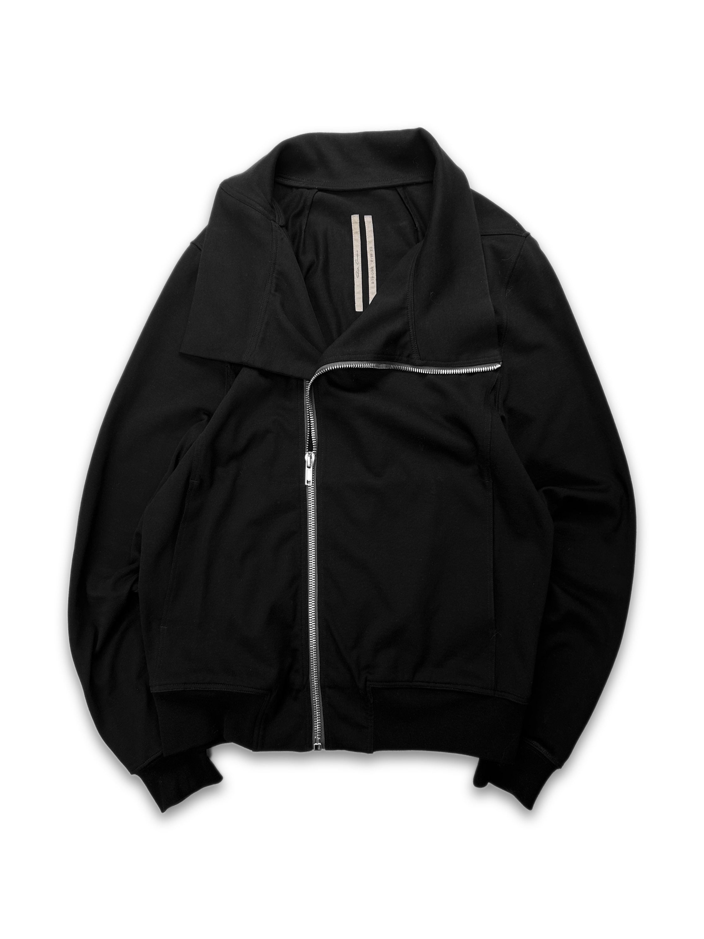 AW22 Rick Owens ‘Strobe’ Bauhaus Asymmetric High Neck Jacket
