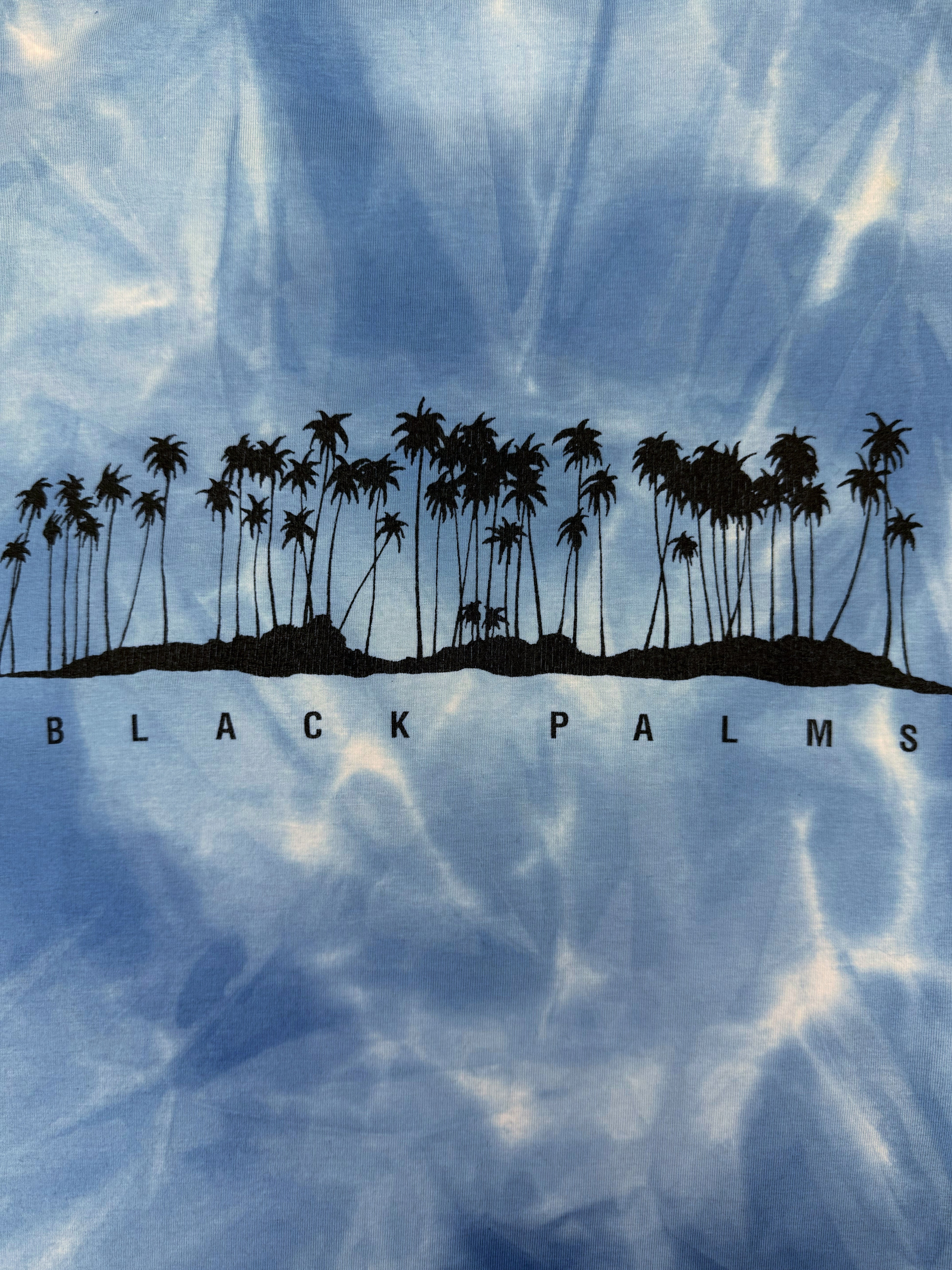 SS98 Raf Simons ‘Black Palms’ Tie-Dye Graphic Tank-top