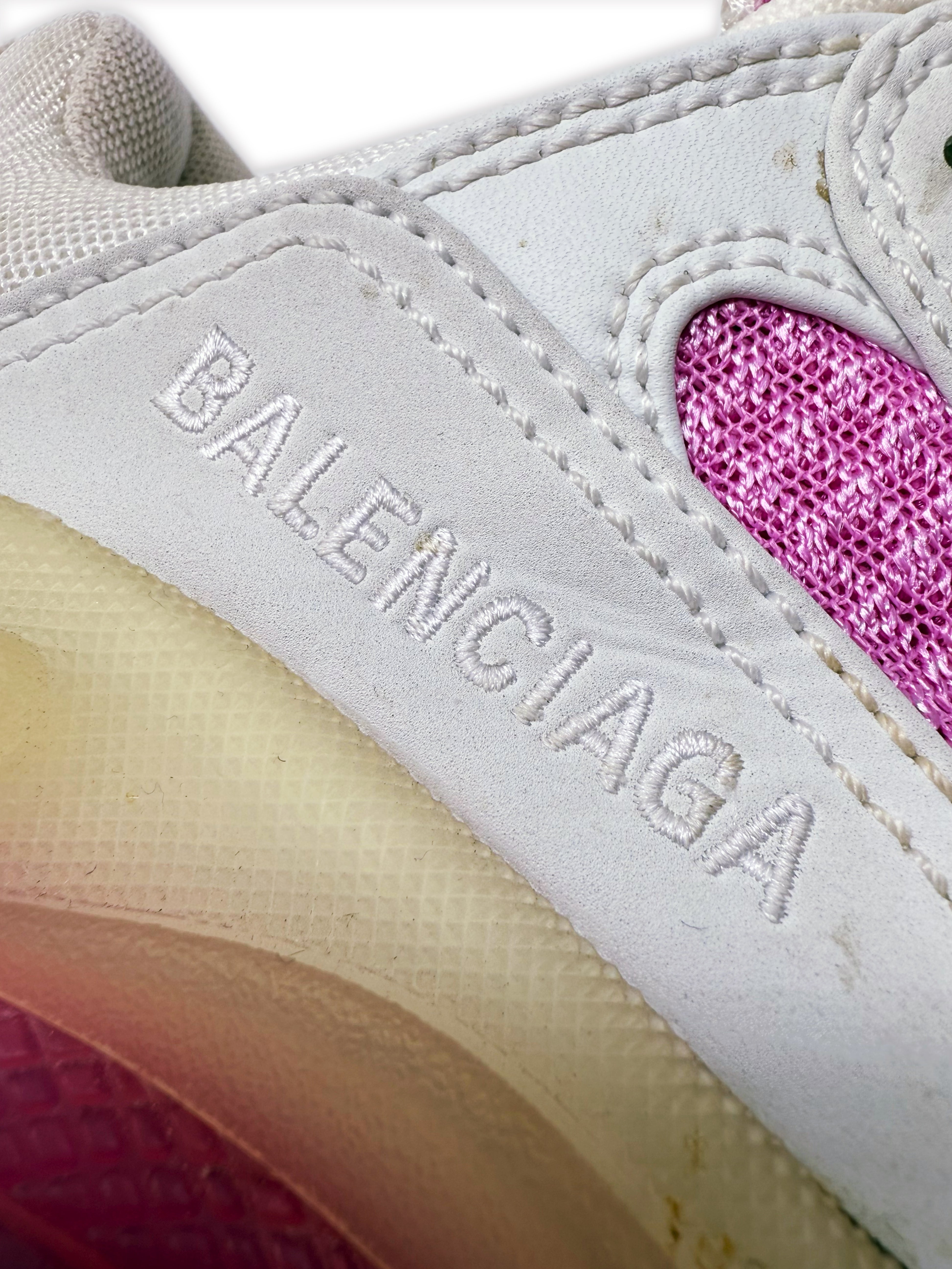 Balenciaga ‘Triple S’ Baby Pink Platform Chunky Sneakers