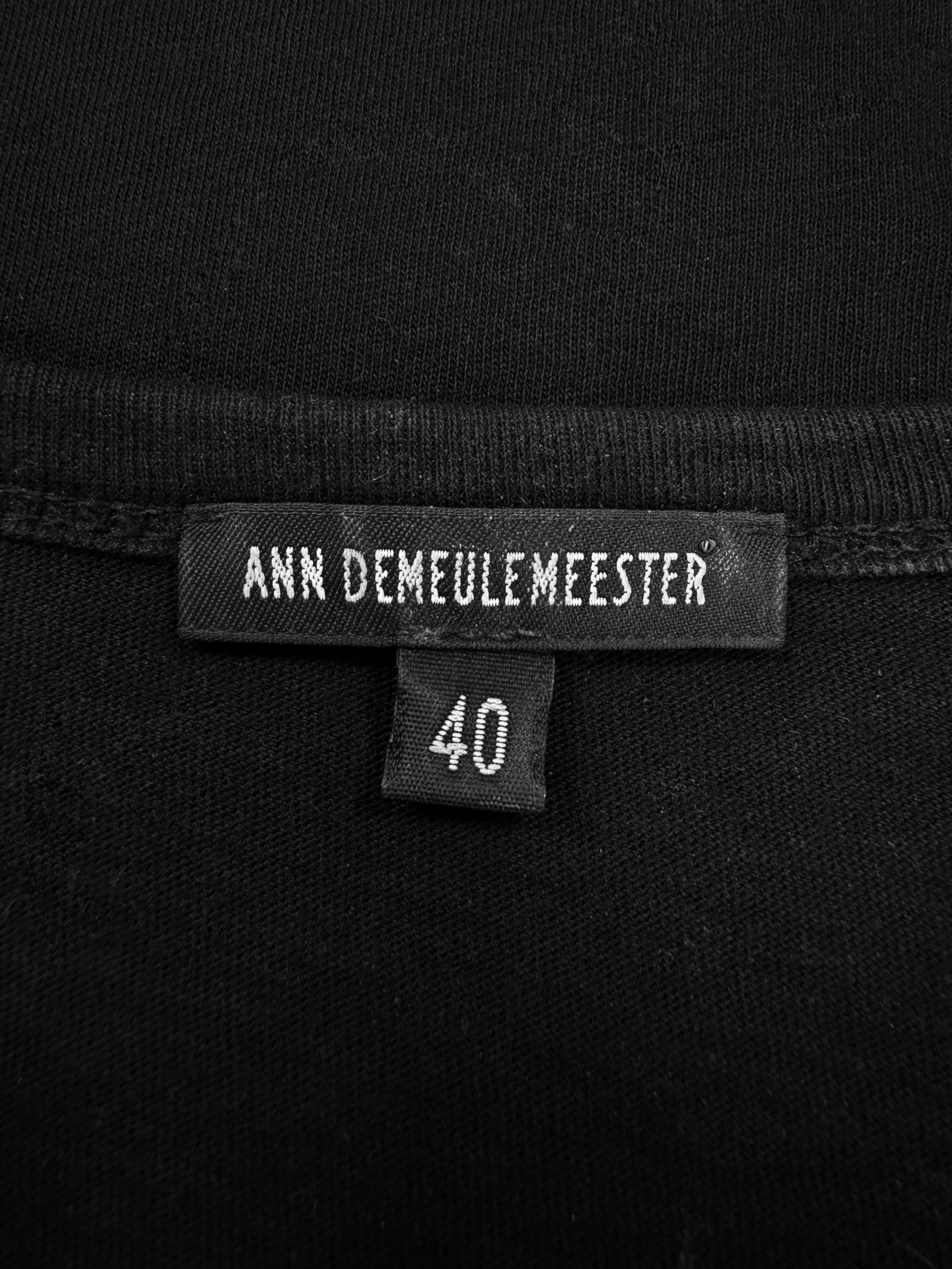 Ann Demeulemeester Sheer Cuffed Light Weight Long Sleeve Shirt