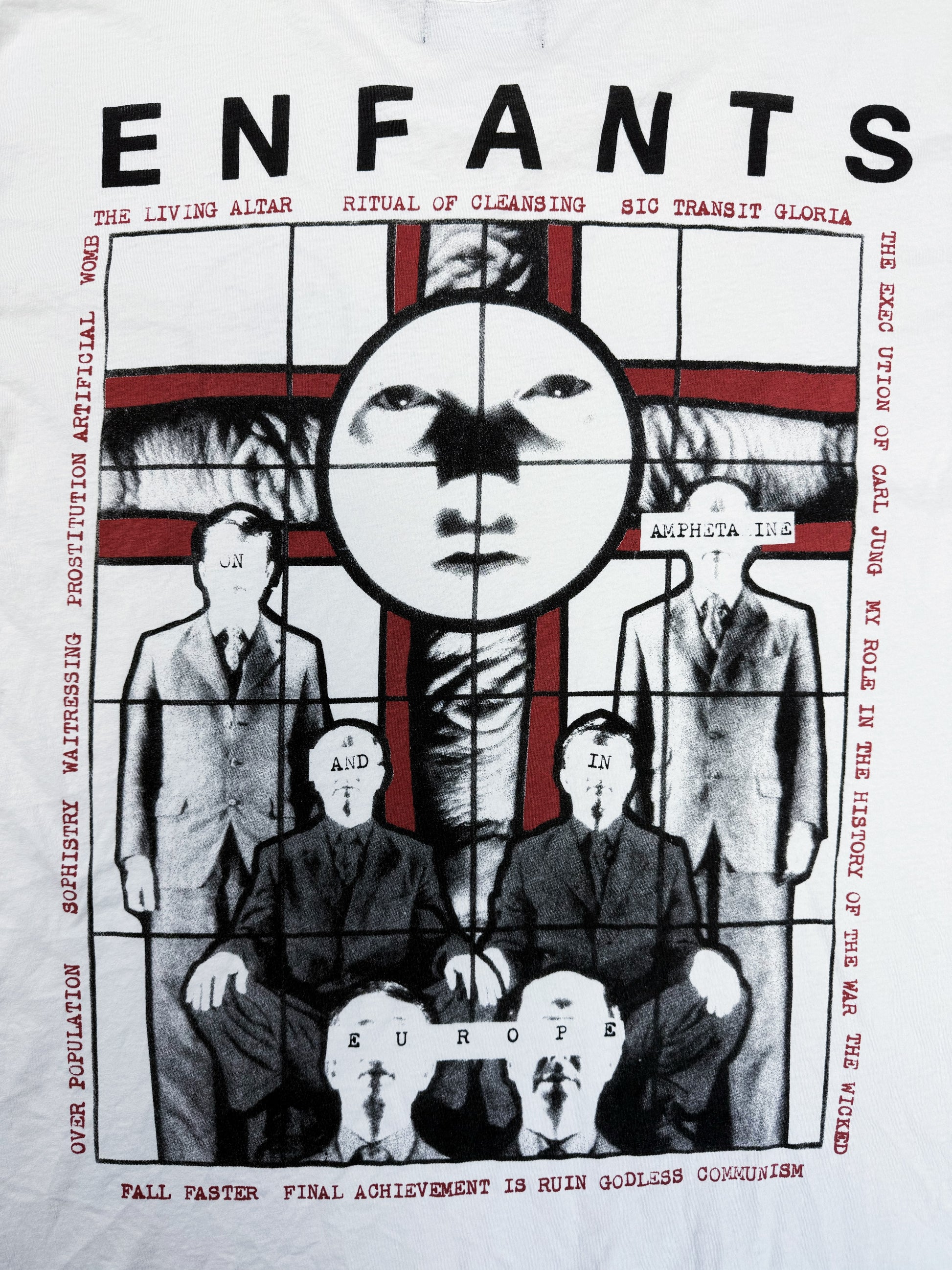 Enfants Riches Deprimes ‘Ritual Prayer’ White Graphic T-Shirt
