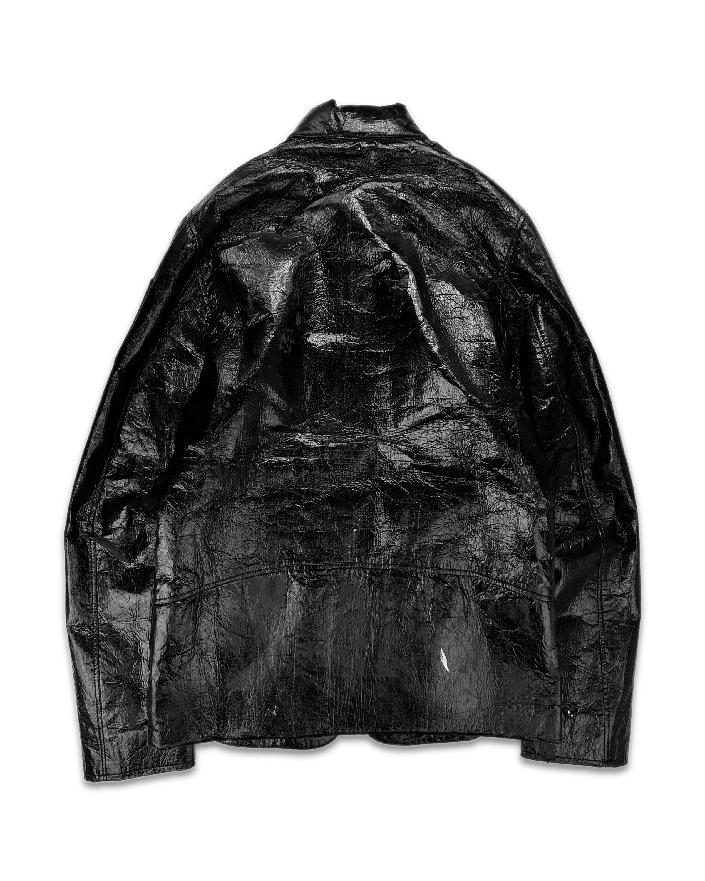 AW98 Helmut Lang ‘Polyurethane’ Faux Leather Biker Jacket