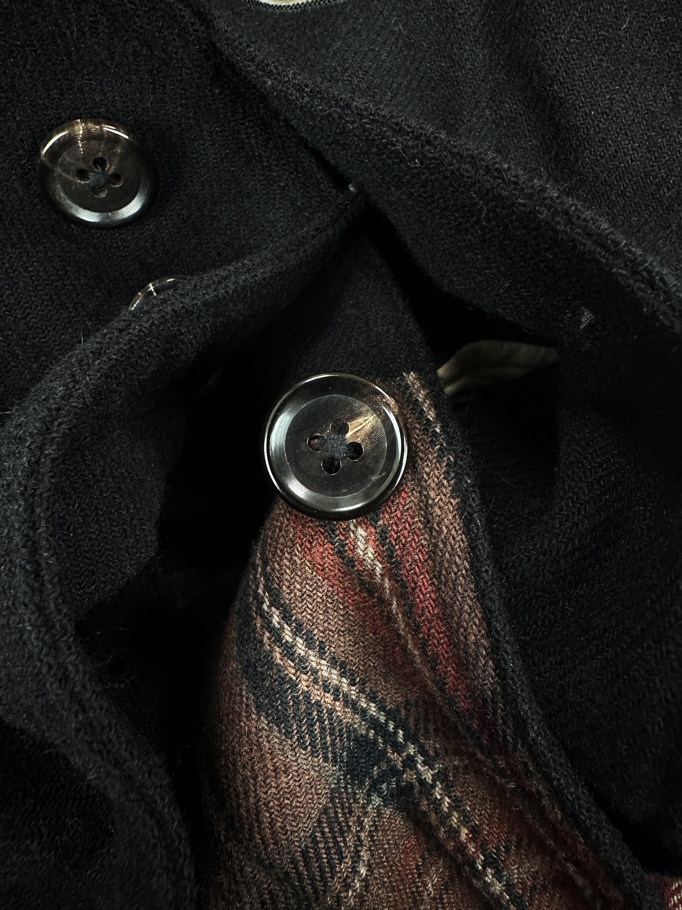 AW07 Yohji Yamamoto Y’s ‘Hybrid’ Plaid Western Wool Jacket