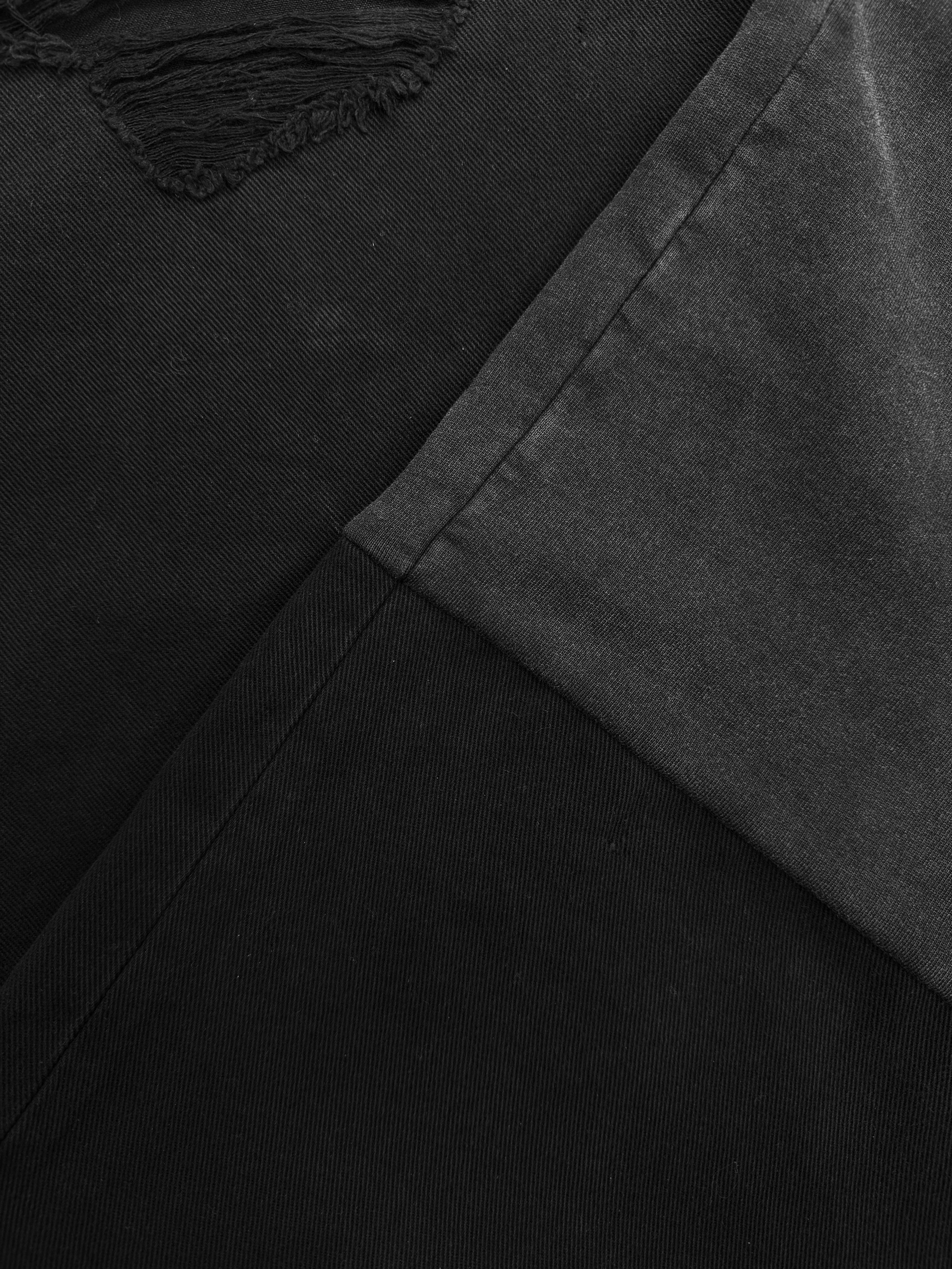 SS23 Balenciaga Mud Show Hybrid Patched Black Sweat Pants