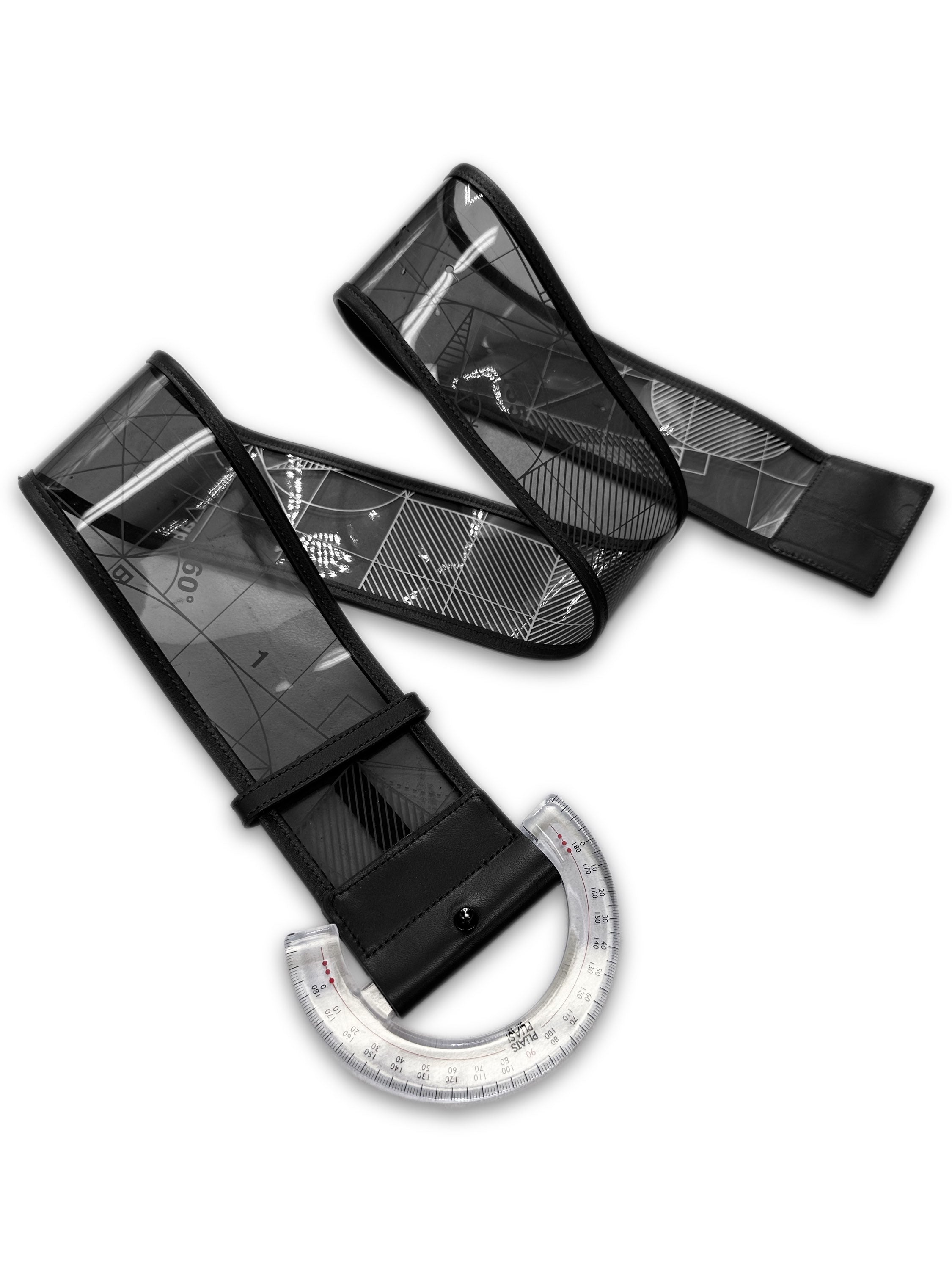 00s Issey Miyake Pleats Please ‘Protractor’ PVC Belt