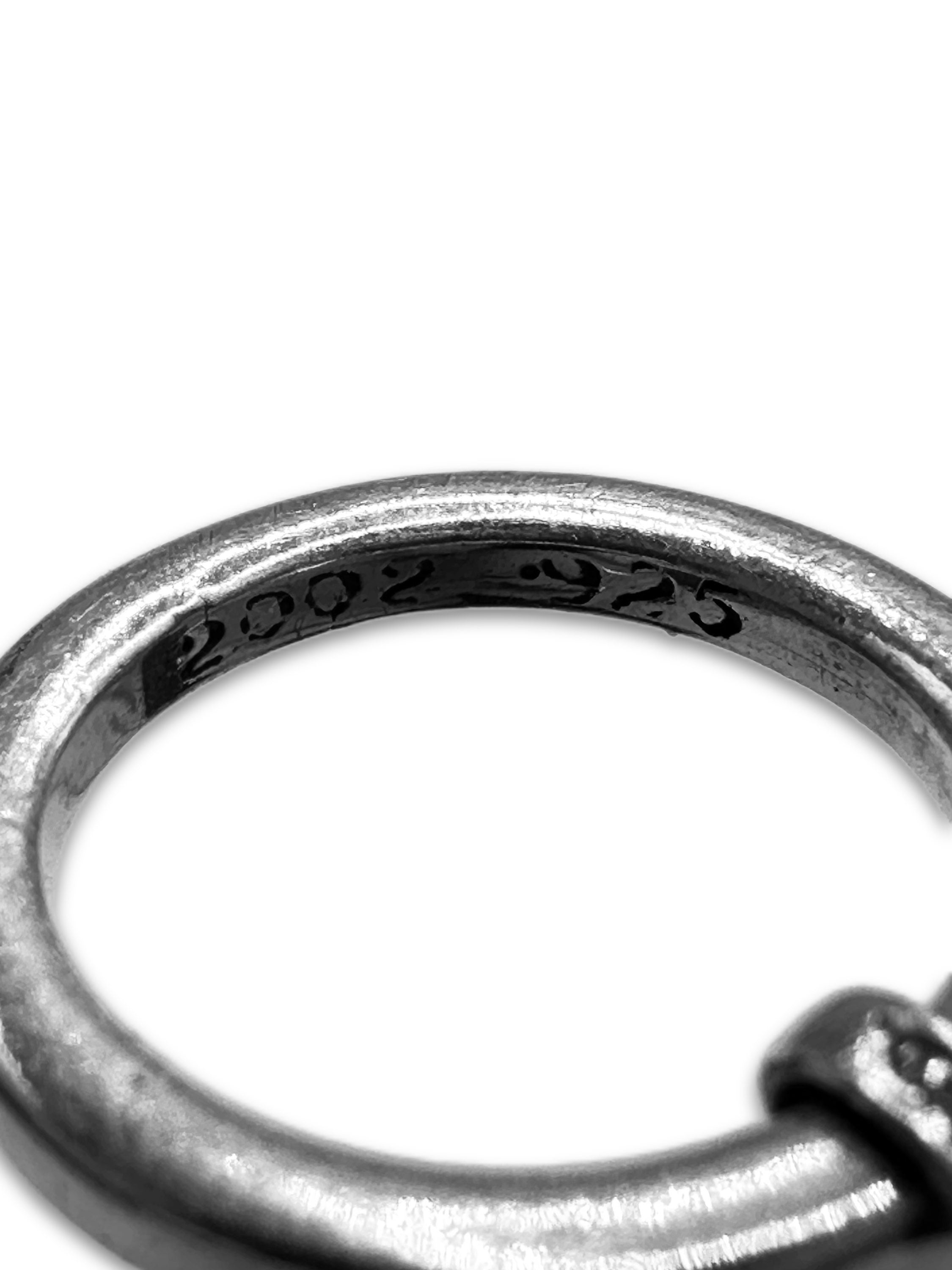 Chrome Hearts ‘Dagger’ Pendant .925 Silver Cross Ring