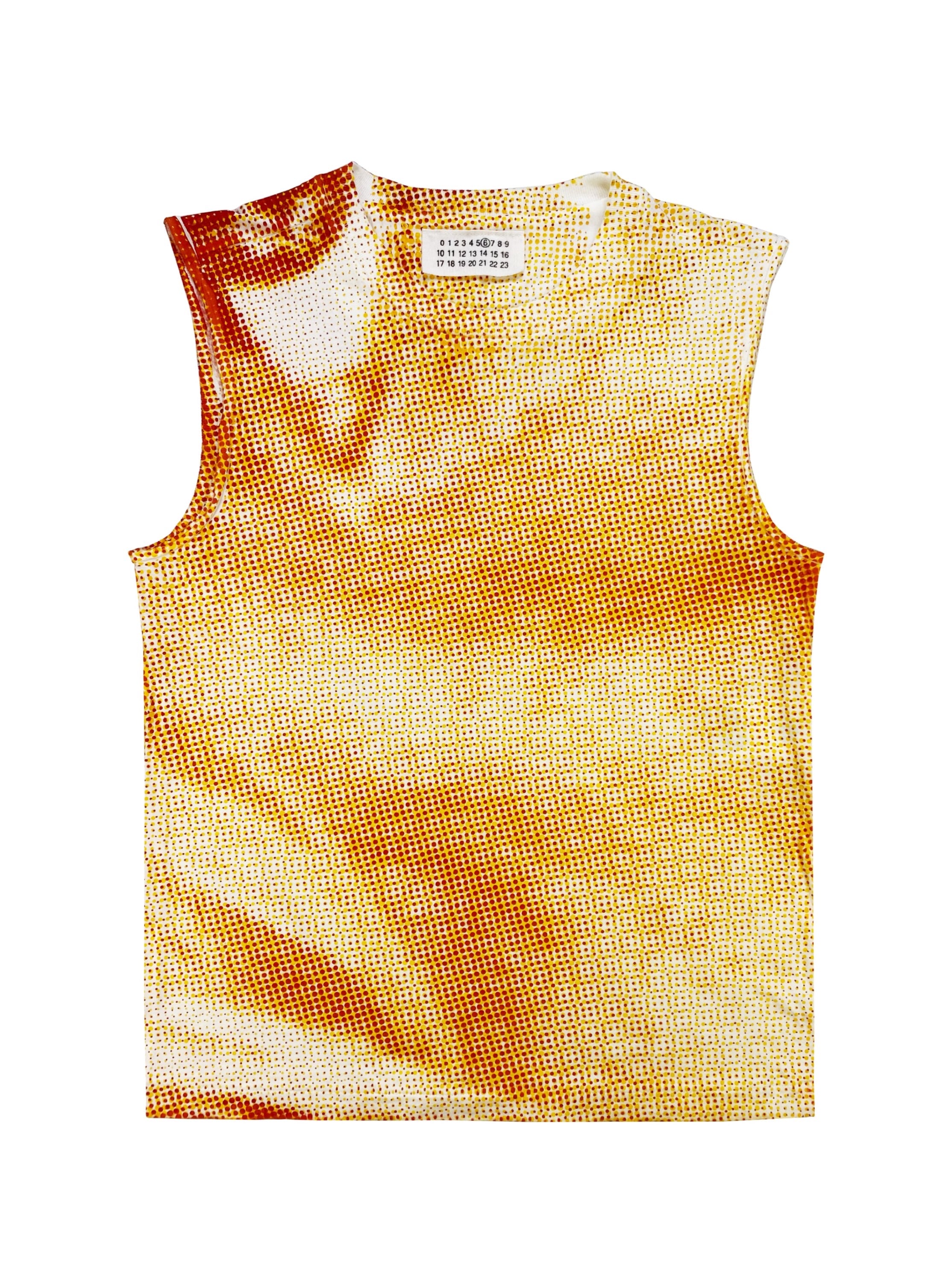 SS04 Margiela MM6 Full Print Graphic Face Tank Top