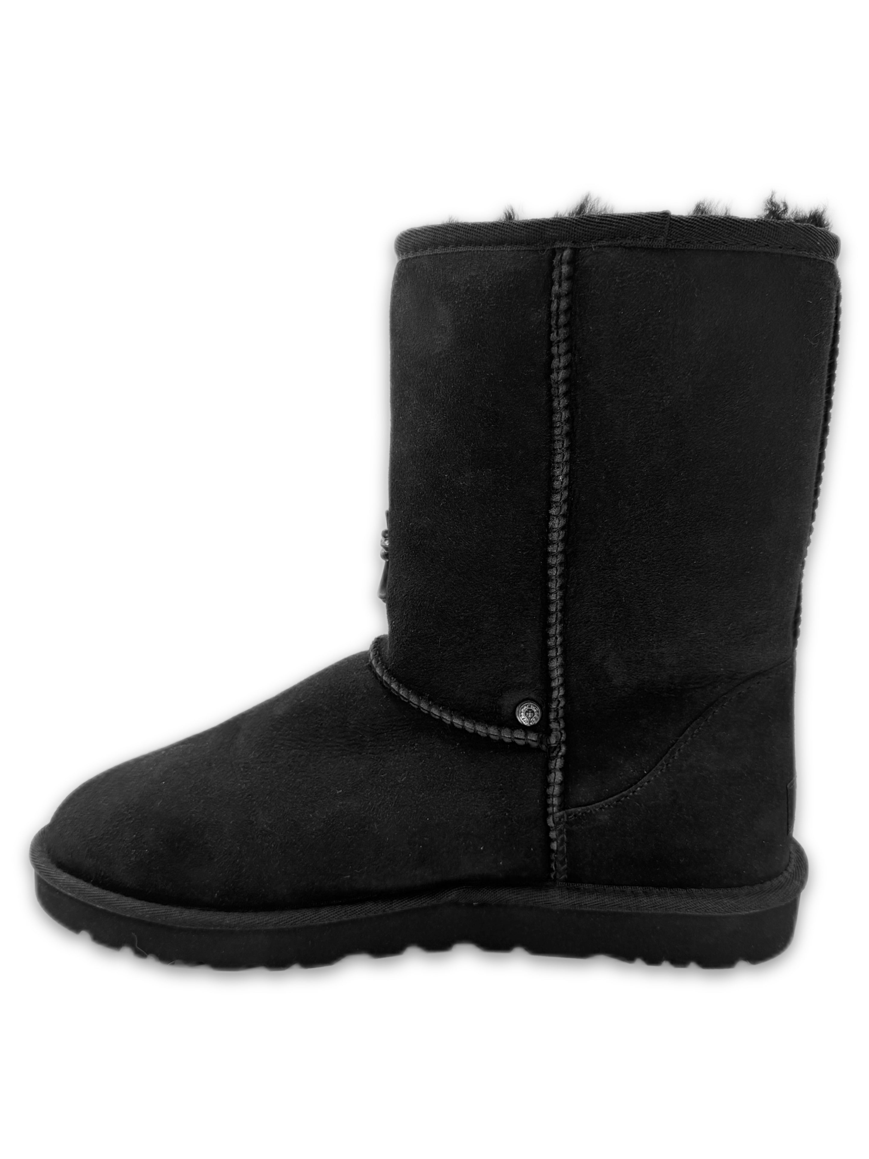 Chrome Hearts x Uggs Suede Fur Lined .925 Silver Cross Boots