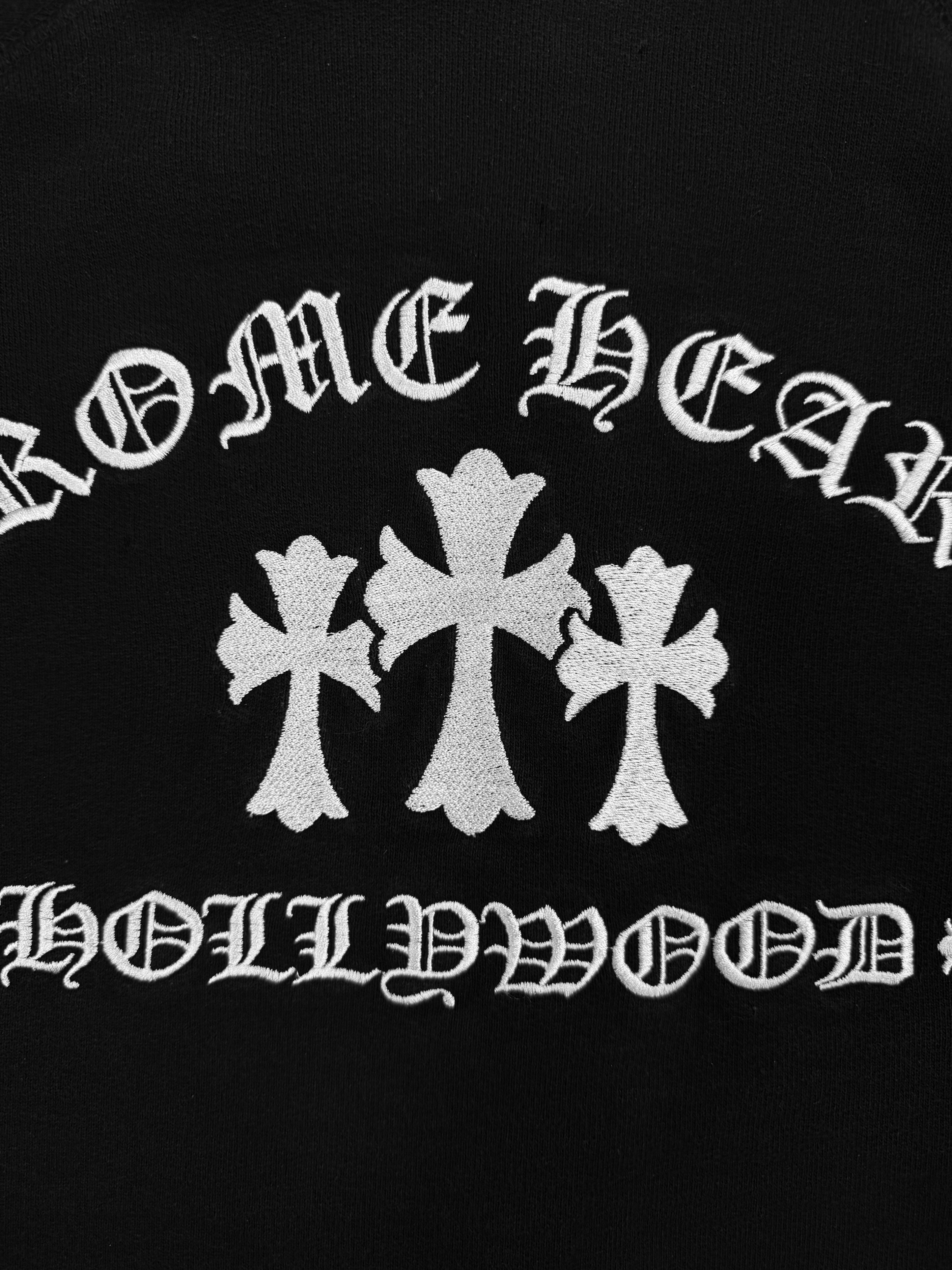 Chrome Hearts ‘Sailin On’ Cemetery Triple Cross Thermal Zip Up Hoodie