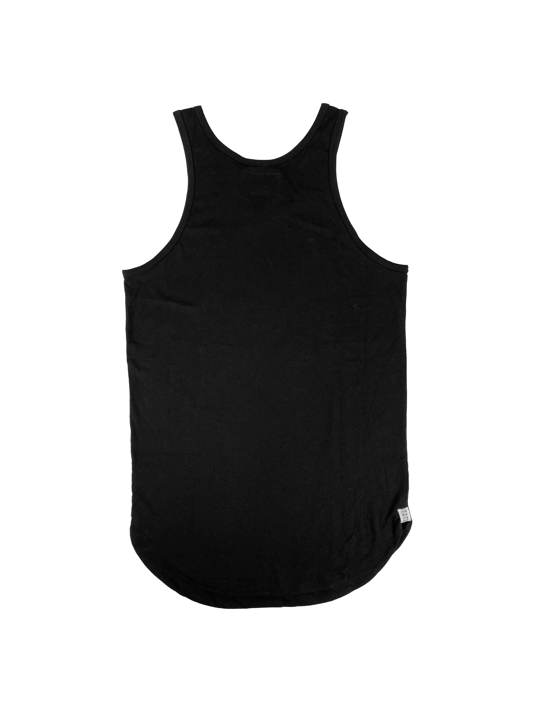 Number (N)ine Black Ribbed Skin Fitting Tank Top