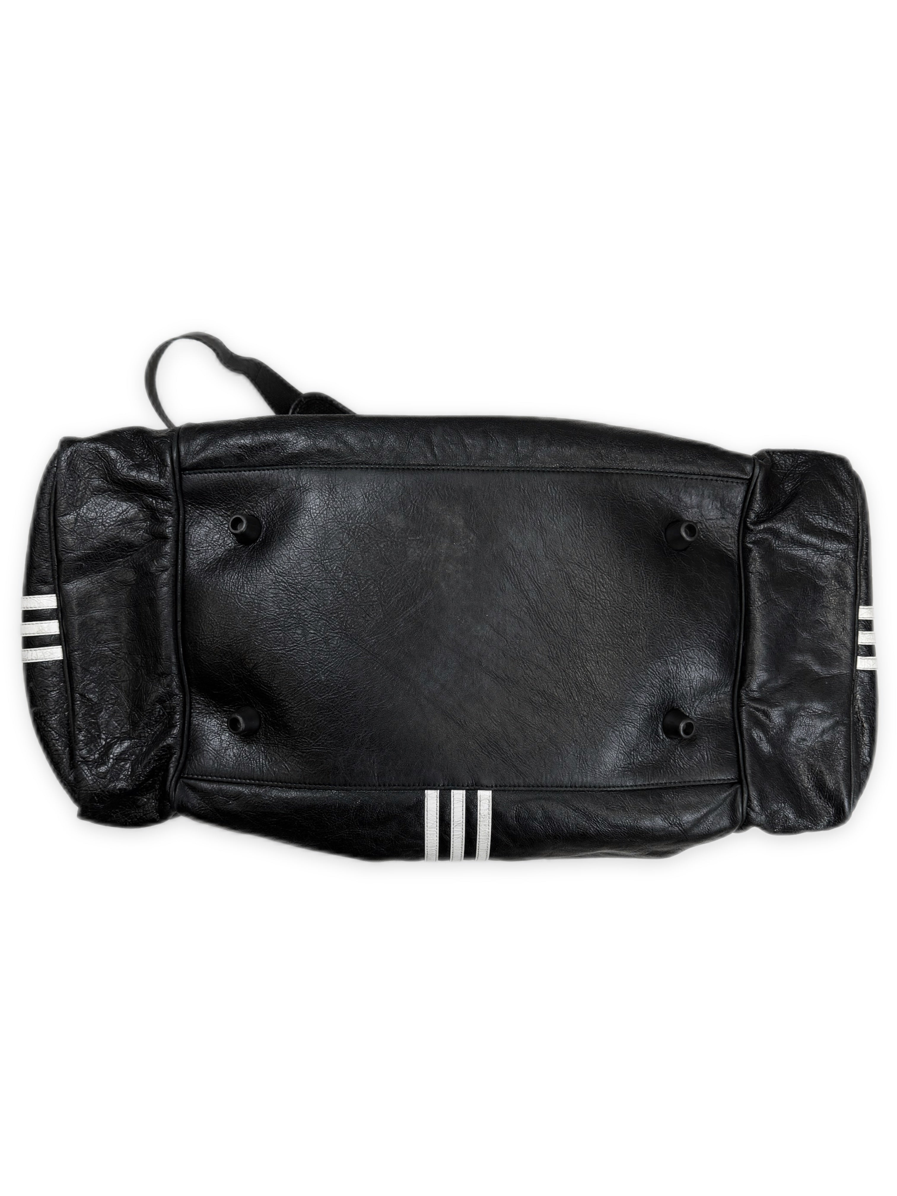 SS23 Balenciaga x Adidas Three Stripe Leather Trefoil Duffle Bag