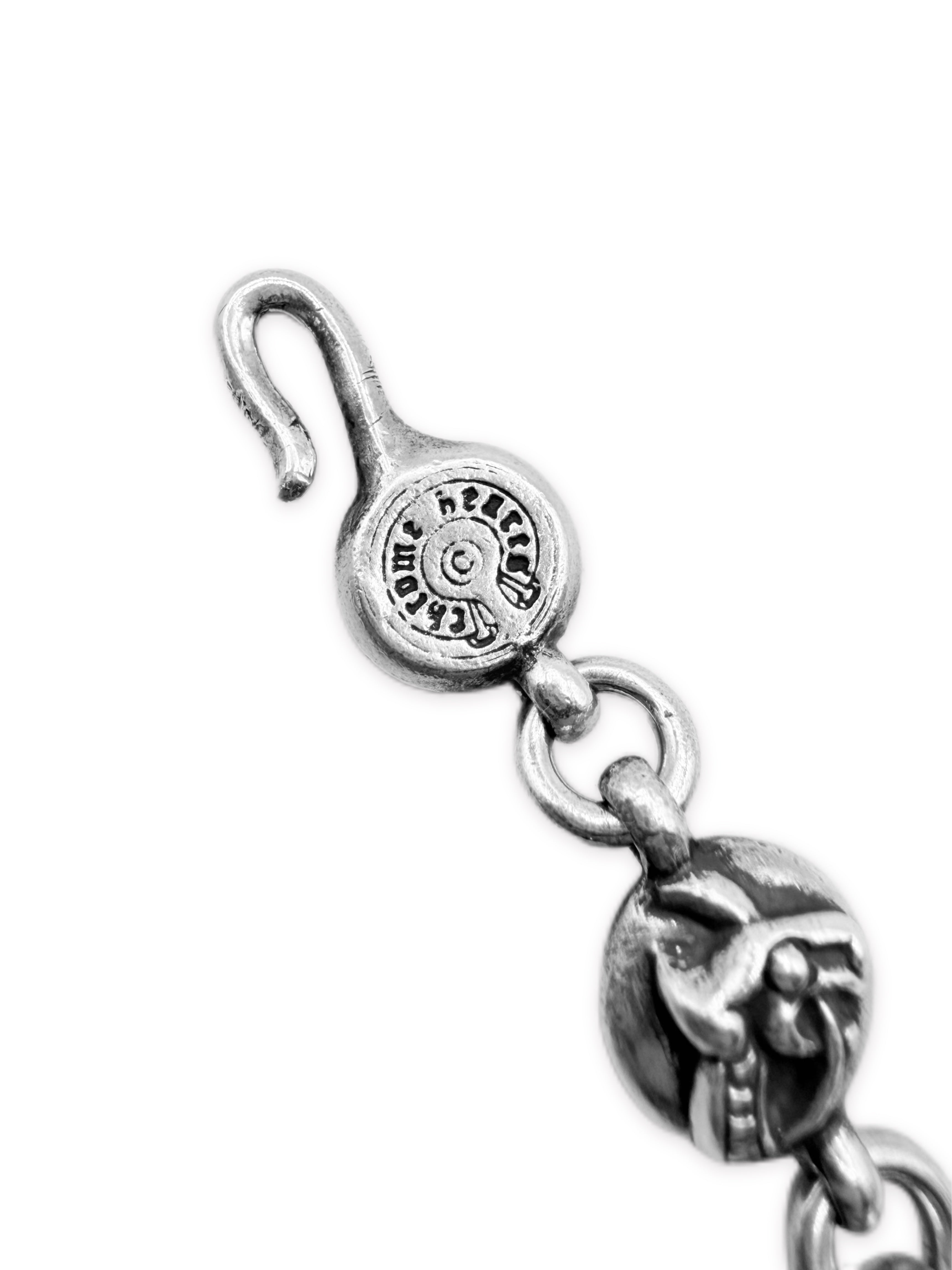 Chrome Hearts Elemental Cross Ball #2 .925 Silver Bracelet