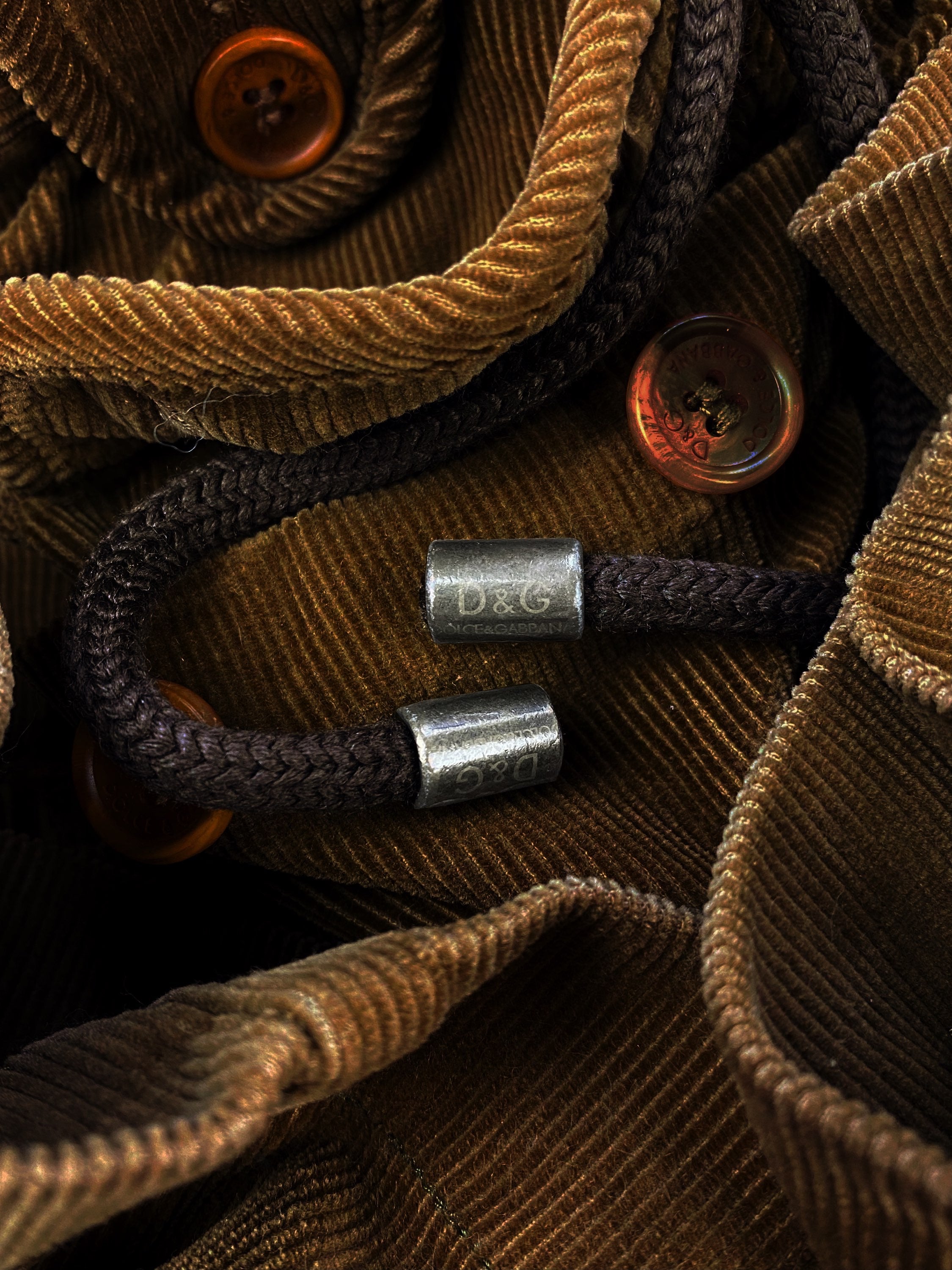 SS05 Dolce & Gabbana ‘Utility’ Multi-Pocket Corduroy Cargo Pants