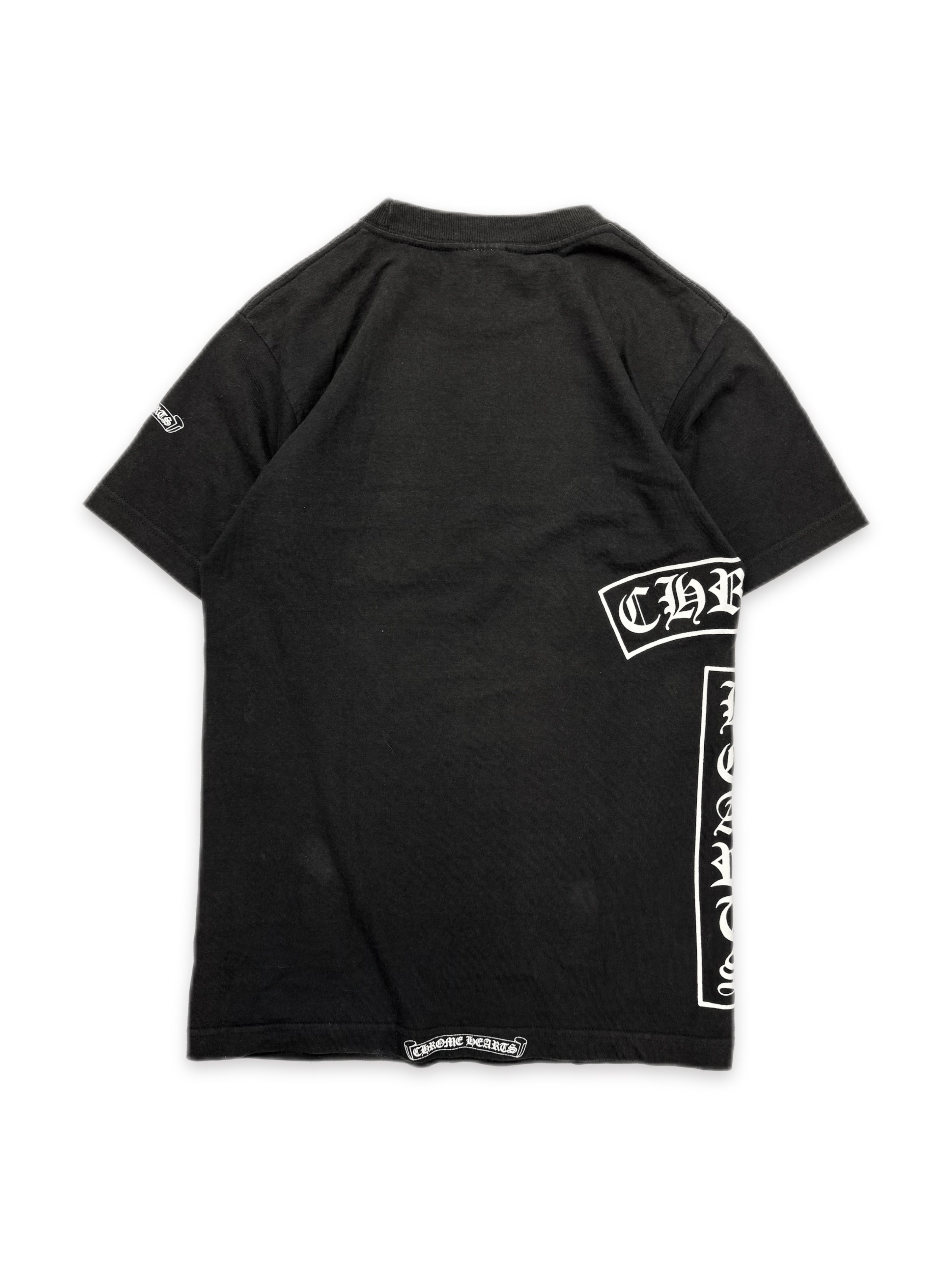 Chrome Hearts ‘T Bar’ Sun Faded Black Graphic T-Shirt