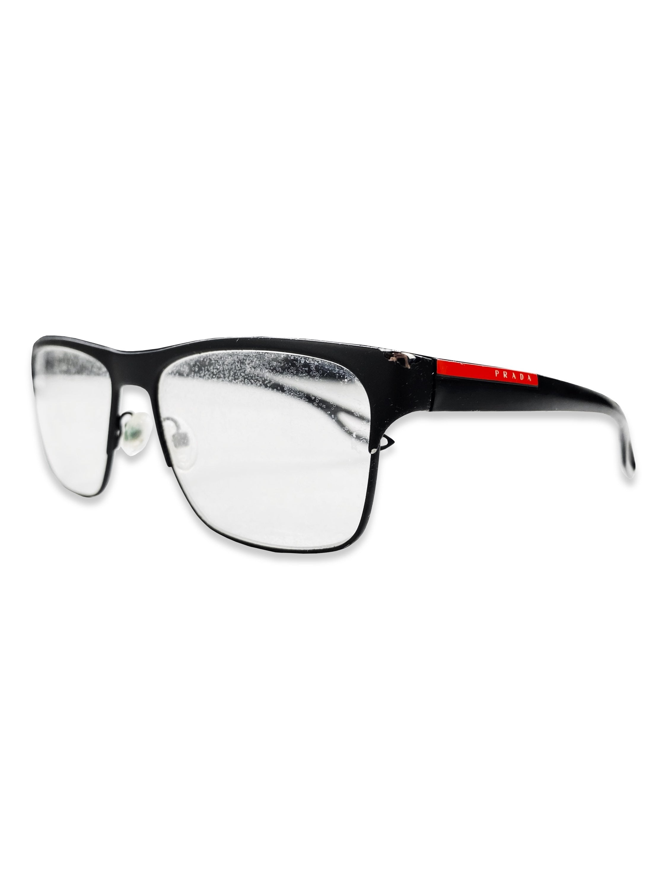Prada Sport Linea Rossa Black Glasses Frames
