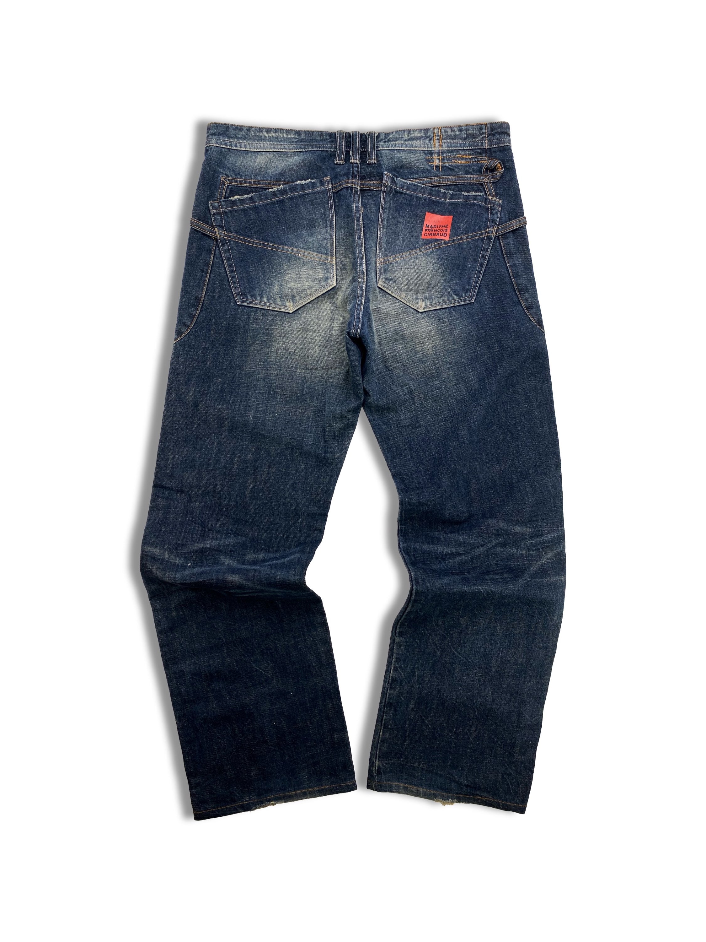 Marithe Francois Girbaud Heavy Weight Reinforced Dark Wash Denim
