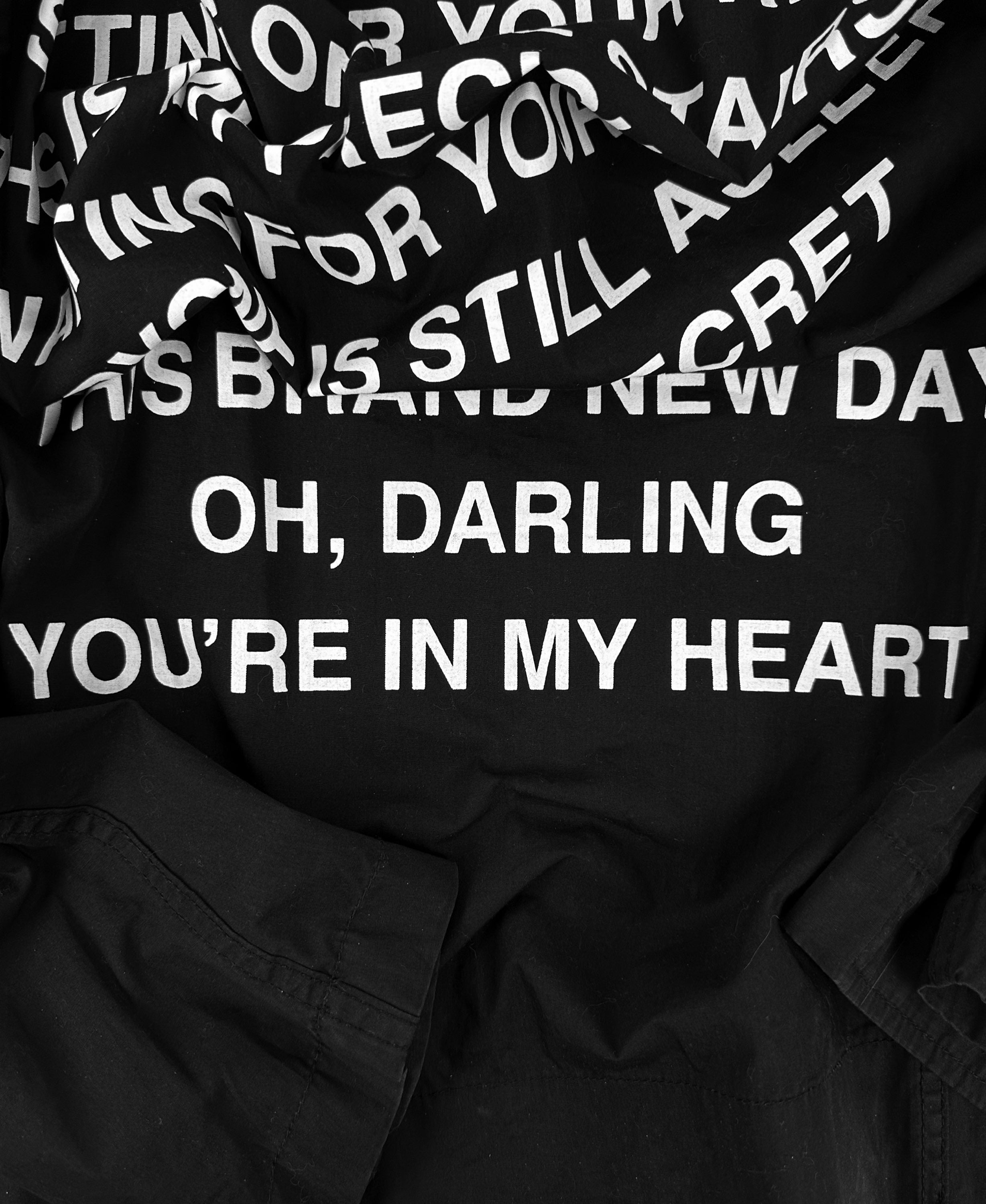 SS02 Junya Watanabe ‘Oh, Darling’ Black Poem Peacoat Jacket