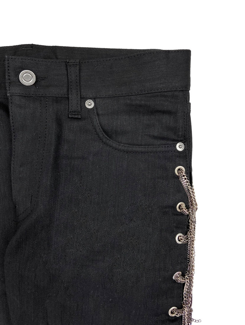 FW14 Saint Laurent Paris Sample Chain Weave Skinny Denim