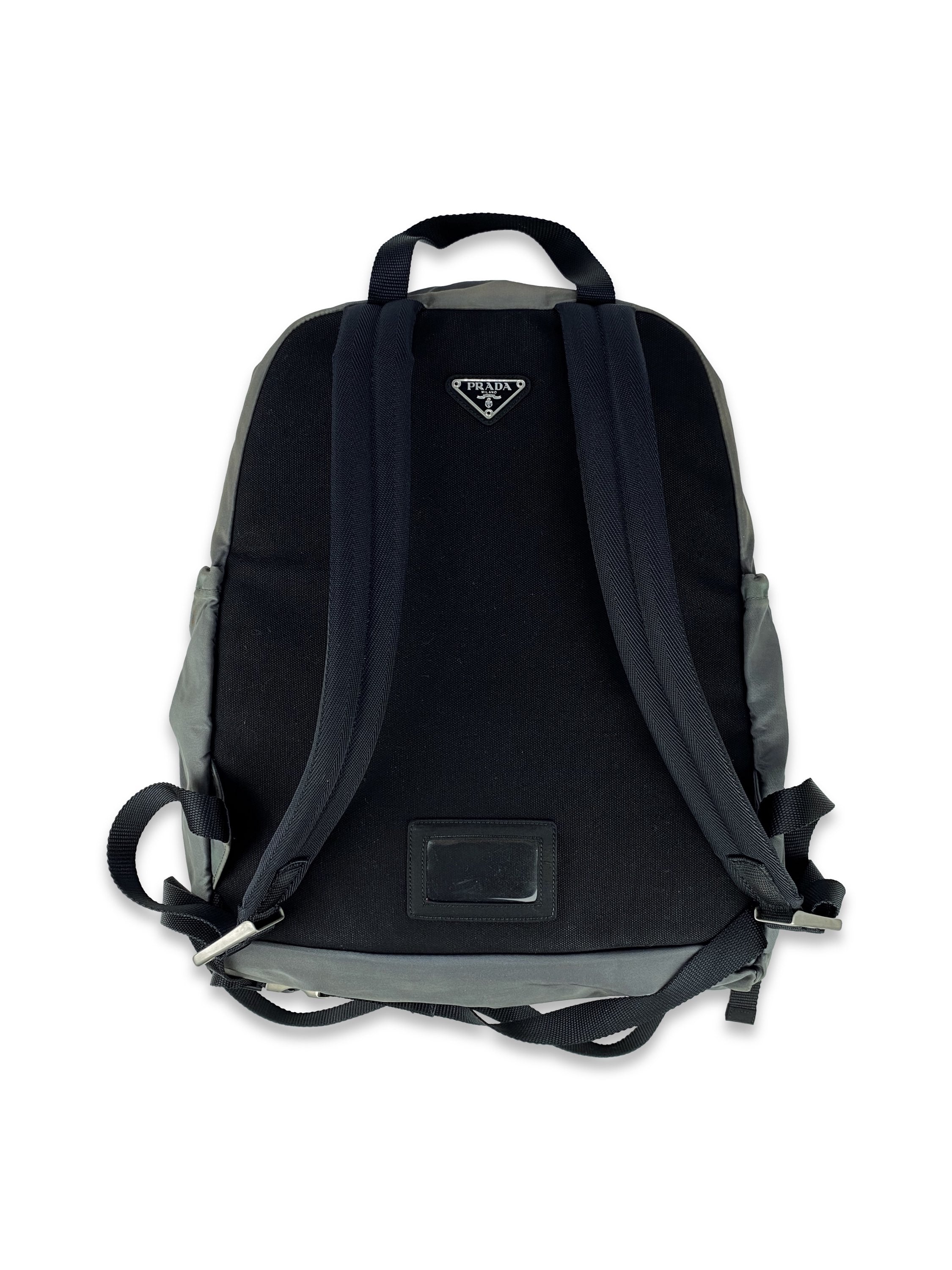 00s Prada Bungee Cord Adjutable Nylon Multi-Strap Backpack