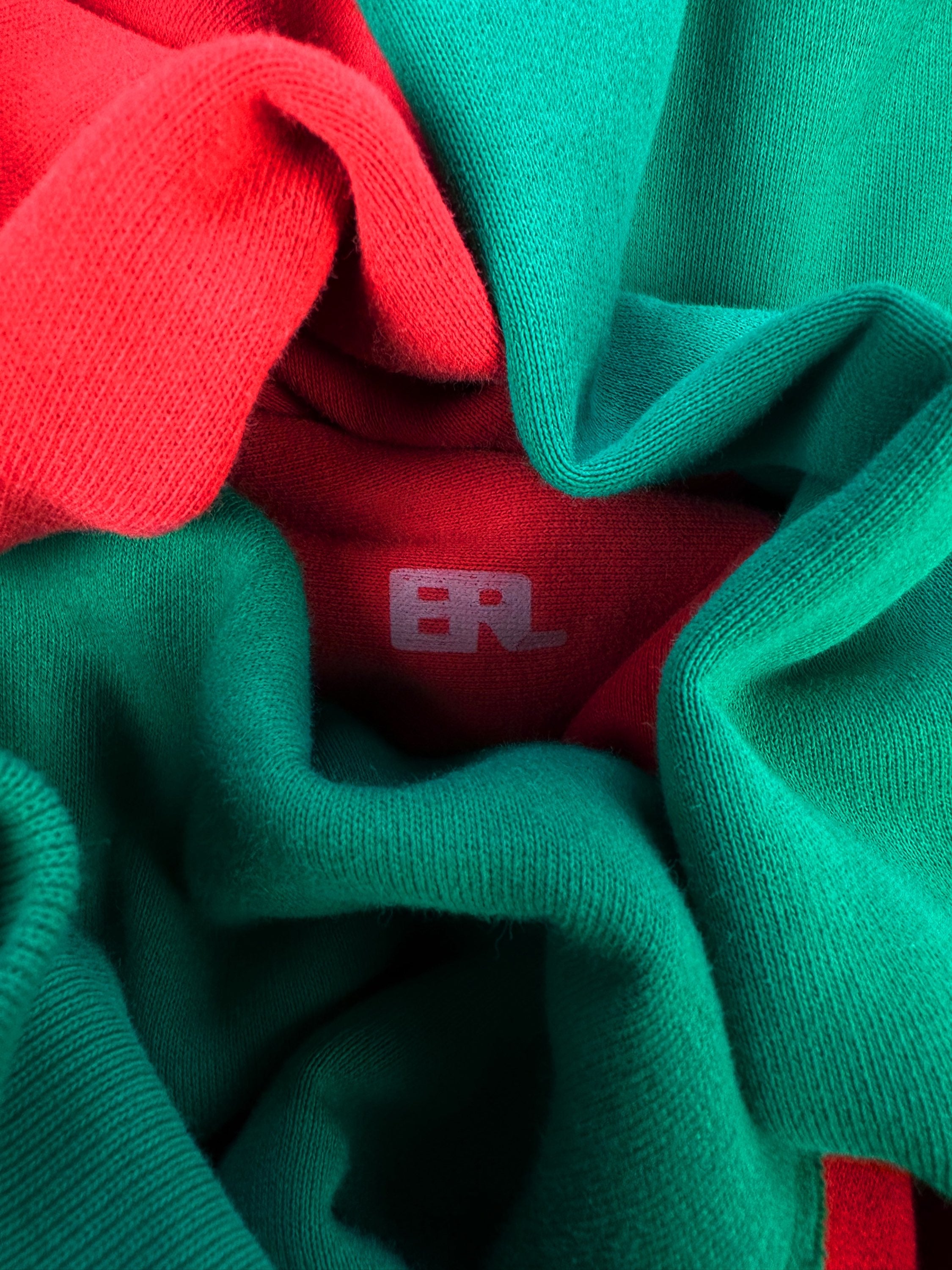 SS21 ERL ‘Swirl’ Two Tone Heavyweight Oversized Hoodie