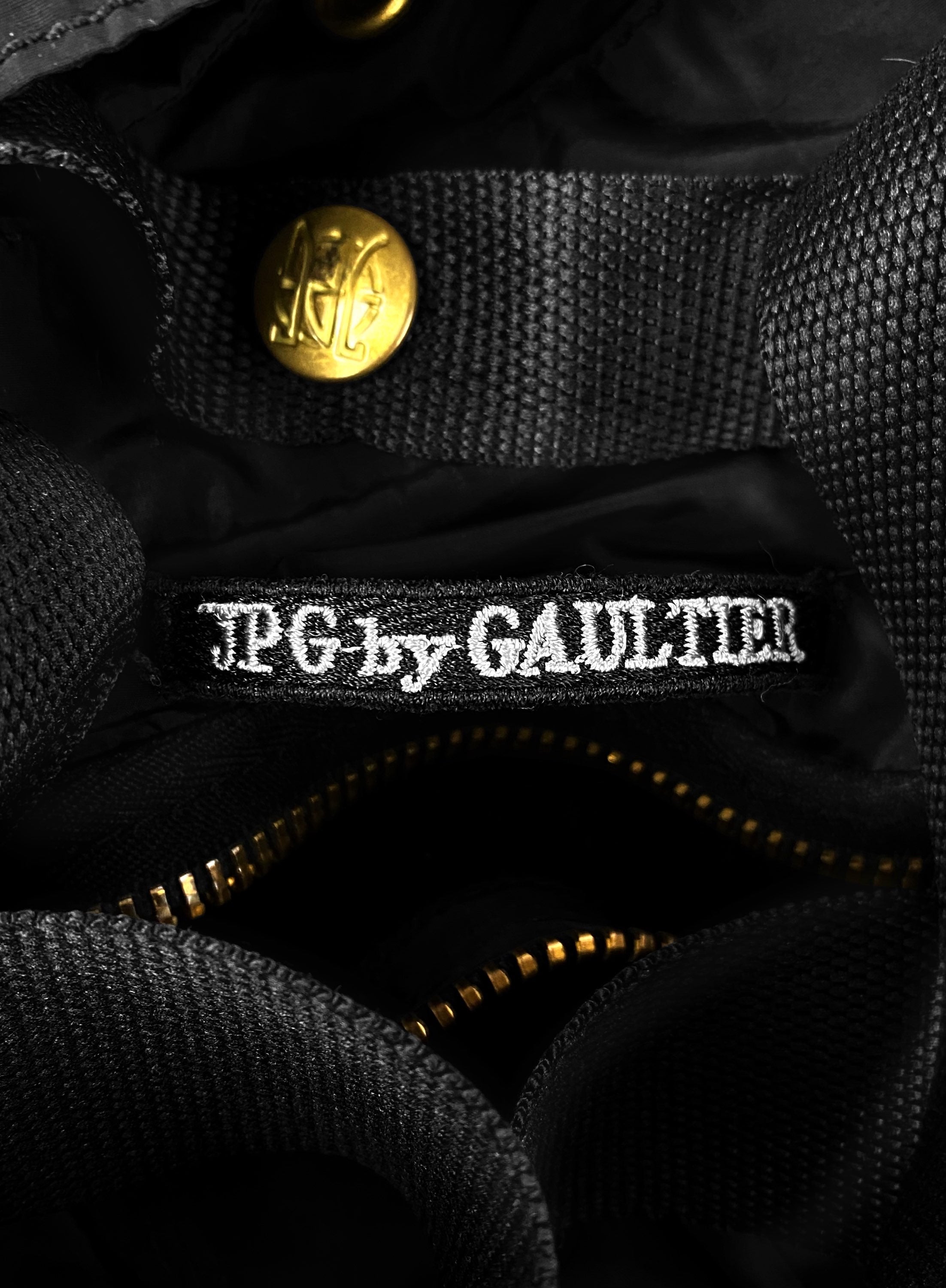 AW03 Jean Paul Gaultier ‘Parachute’ Bondage Cropped Bomber Jacket