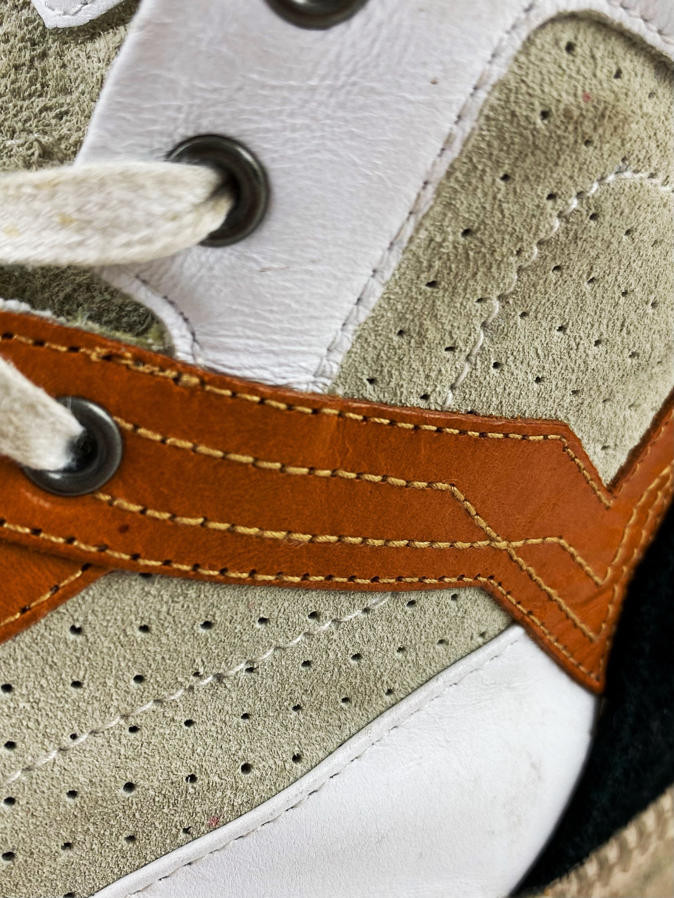 Diesel Suede Two Tone Embossed Hi-Top Sneakers