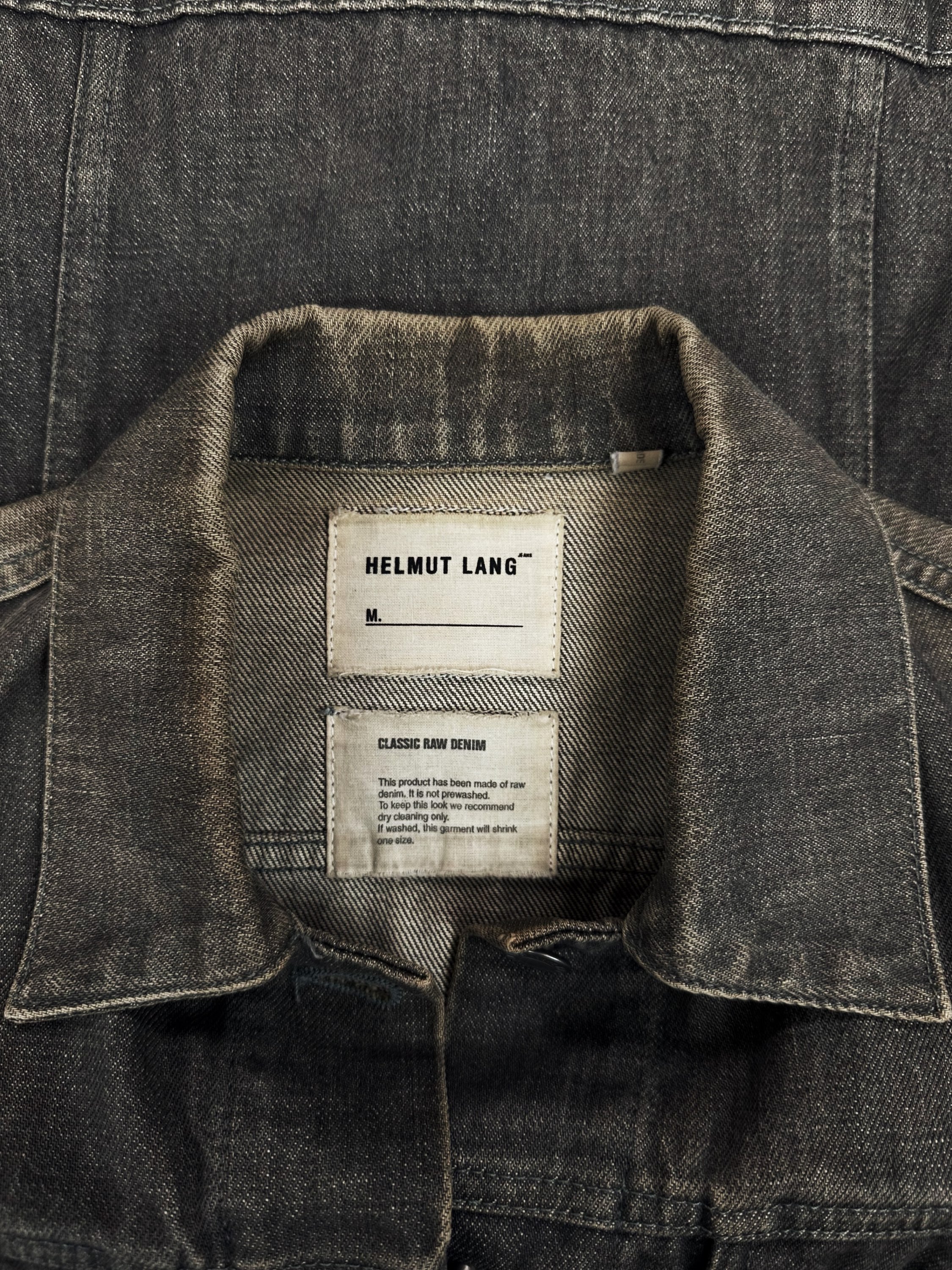 00s Helmut Lang Dirt Wash Raw Denim Jacket