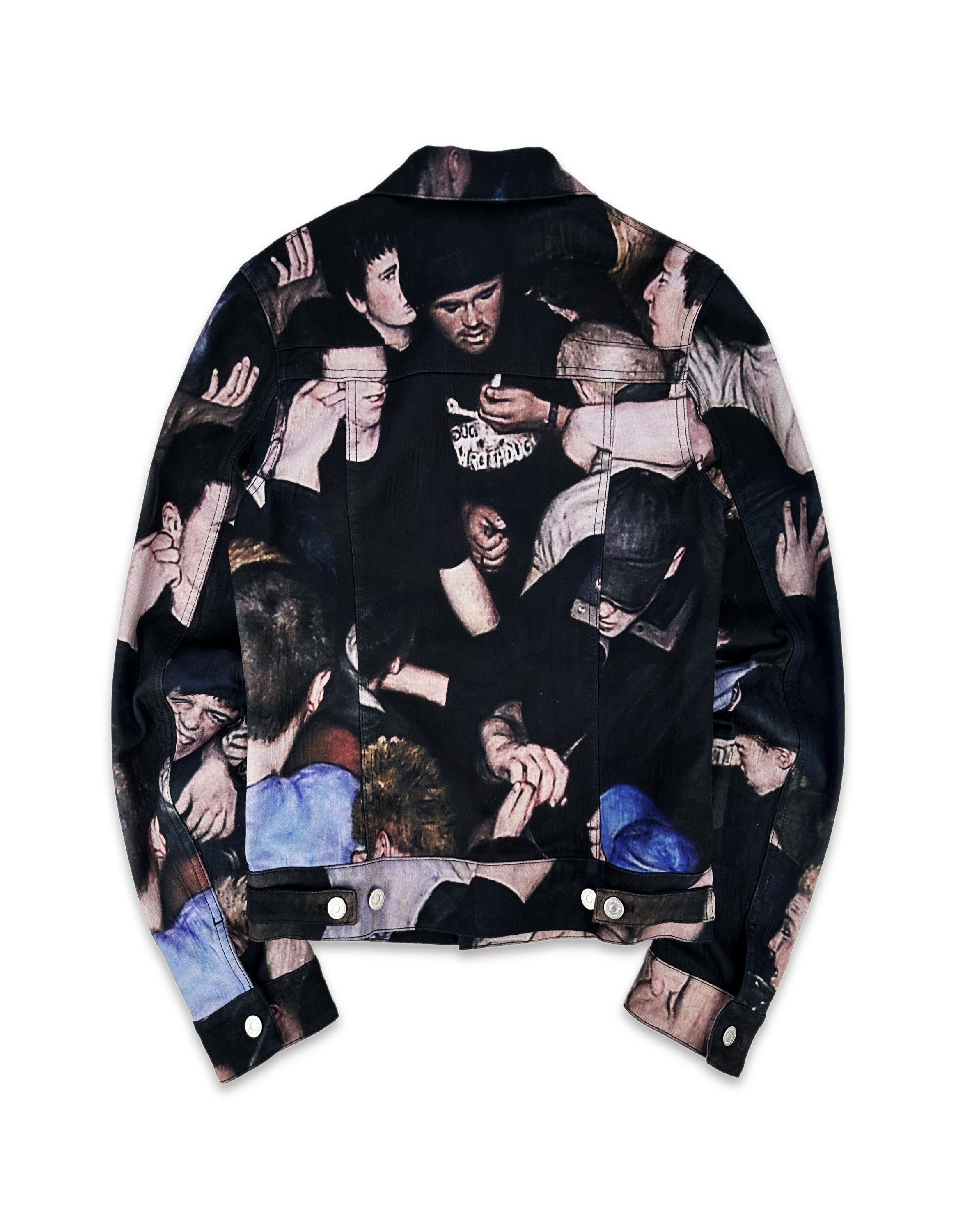AW17 Dior Homme x Dan Witz ‘Moshpit’ Denim Trucker Jacket