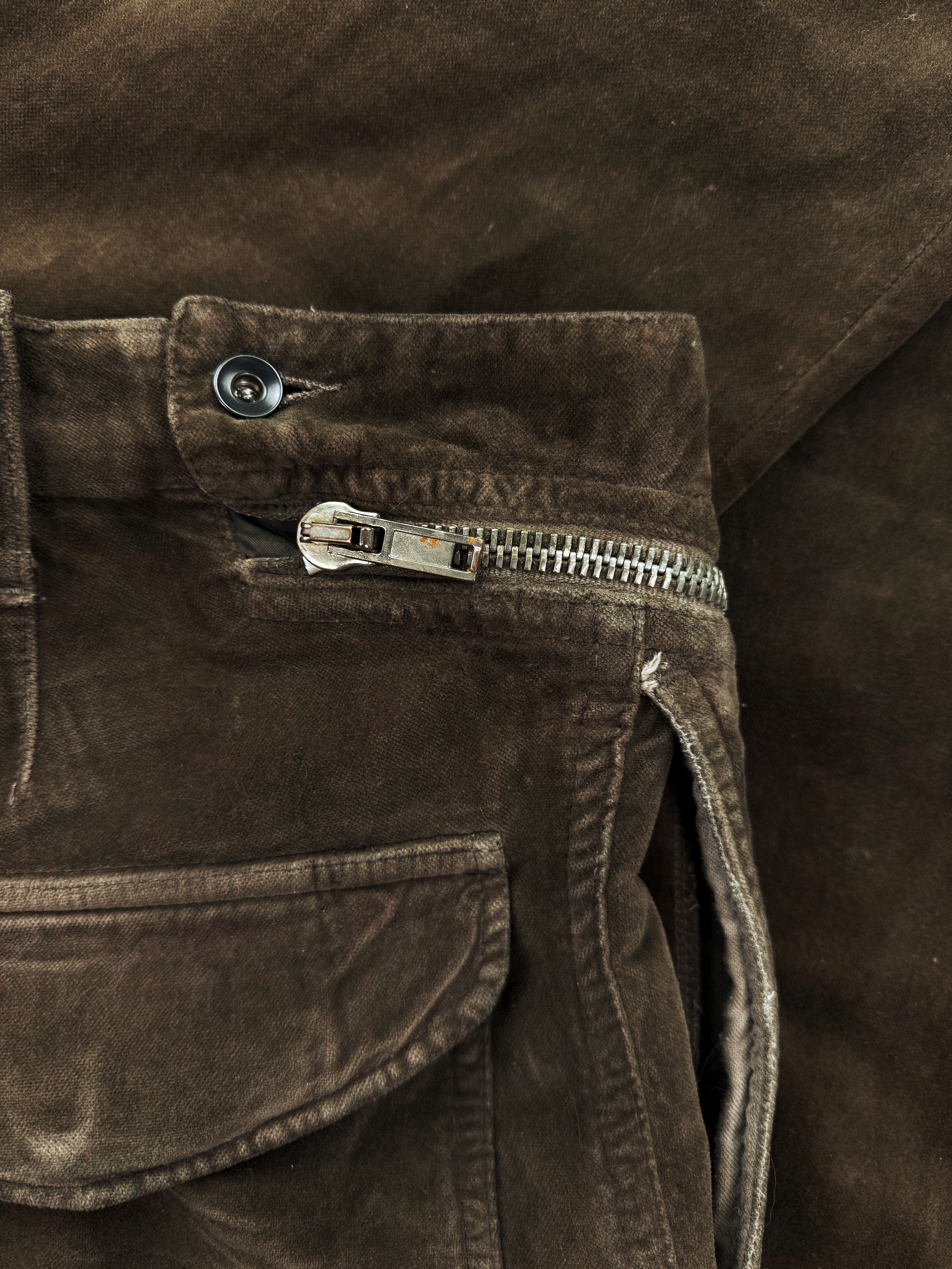 SS08 Rick Owens ‘Aircut’ Brown Corduroy Double Layer Pants