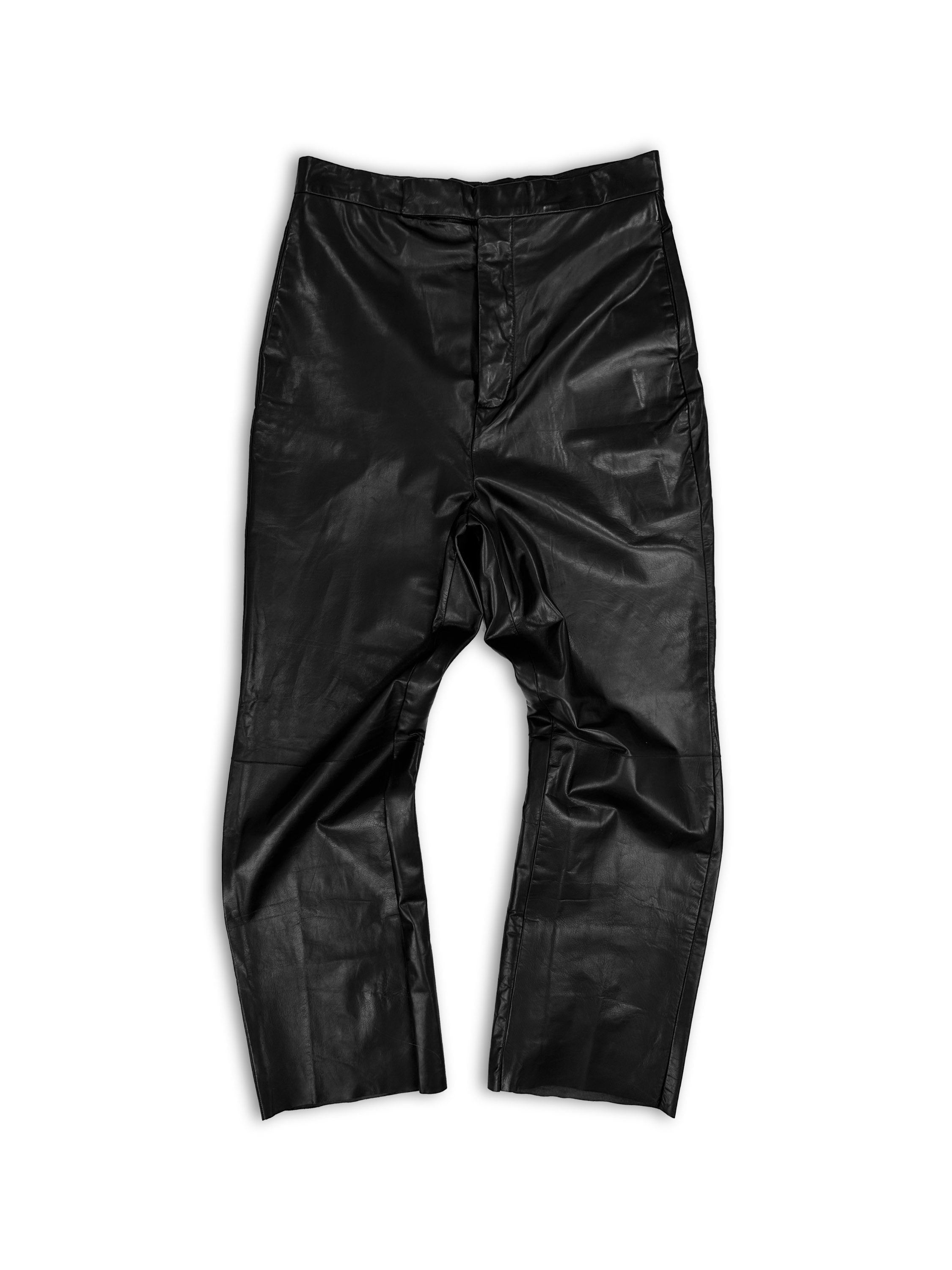 SS19 Rick Owens ‘Babel’ Calfskin Leather Pants