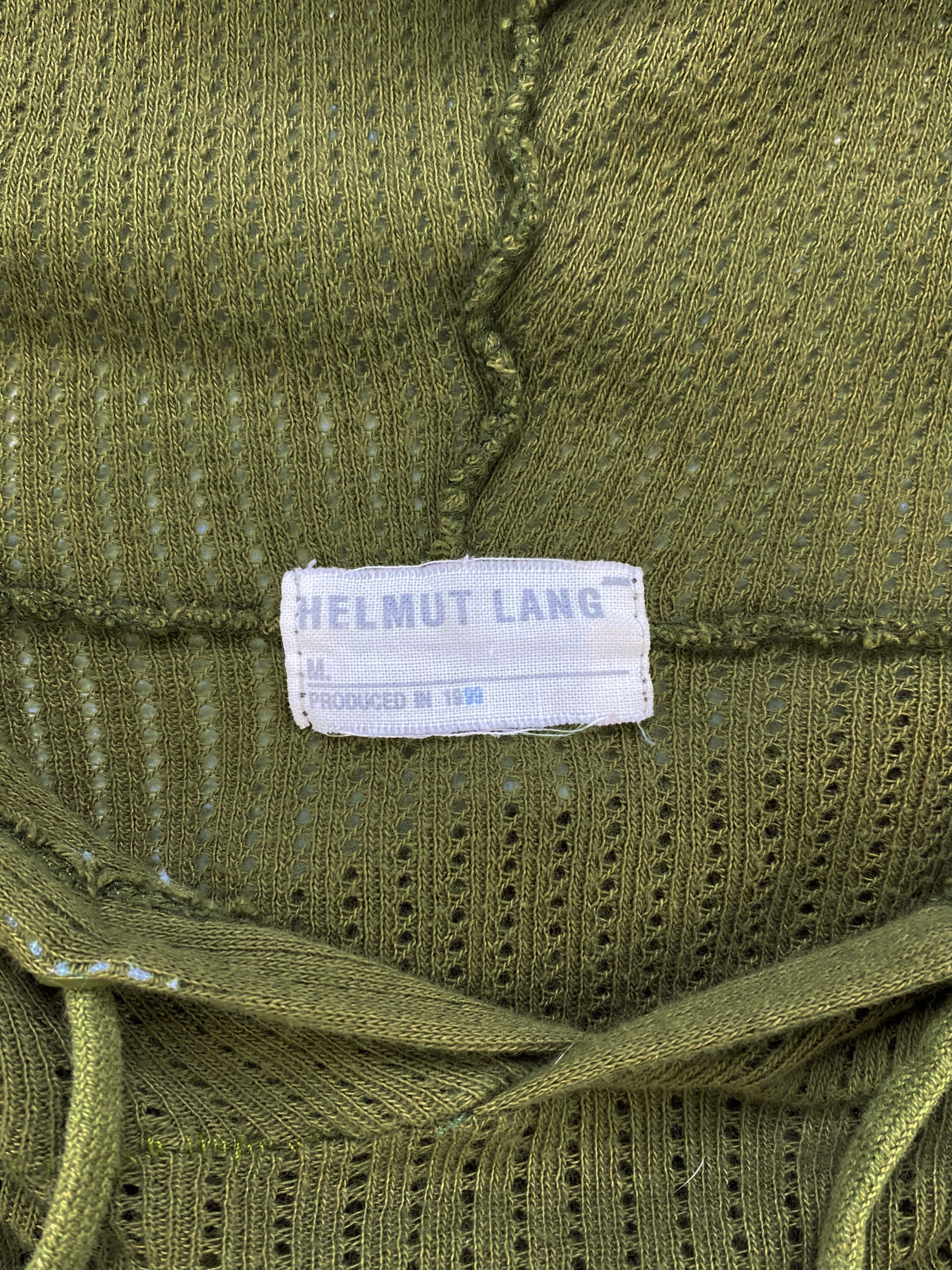 SS99 Helmut Lang Double Layered Mesh Cargo Hoodie