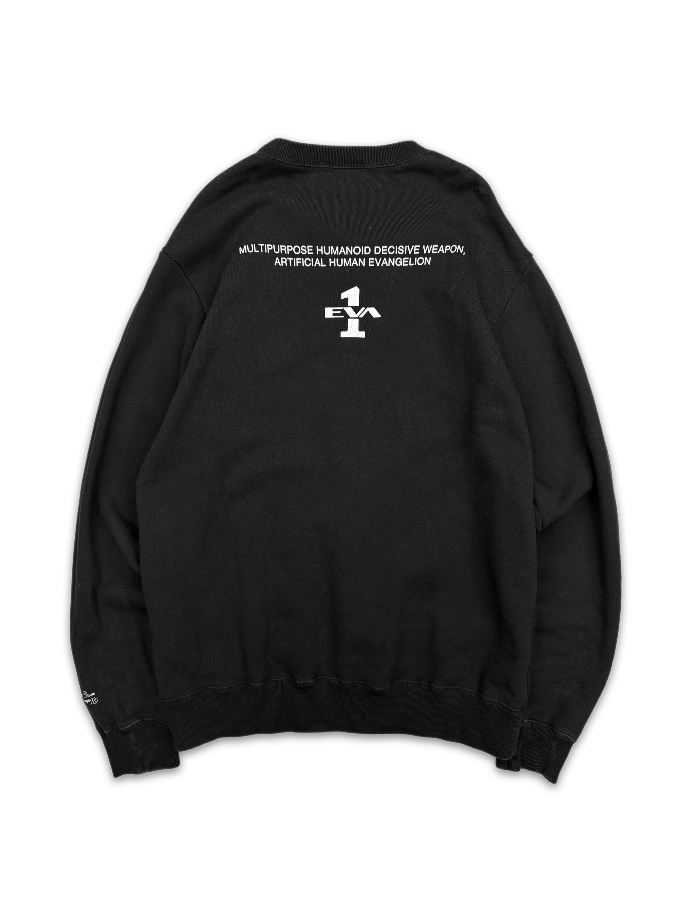 AW21 Undercover x Evangelion ‘Shinji Ikari’ Black Graphic Crewneck