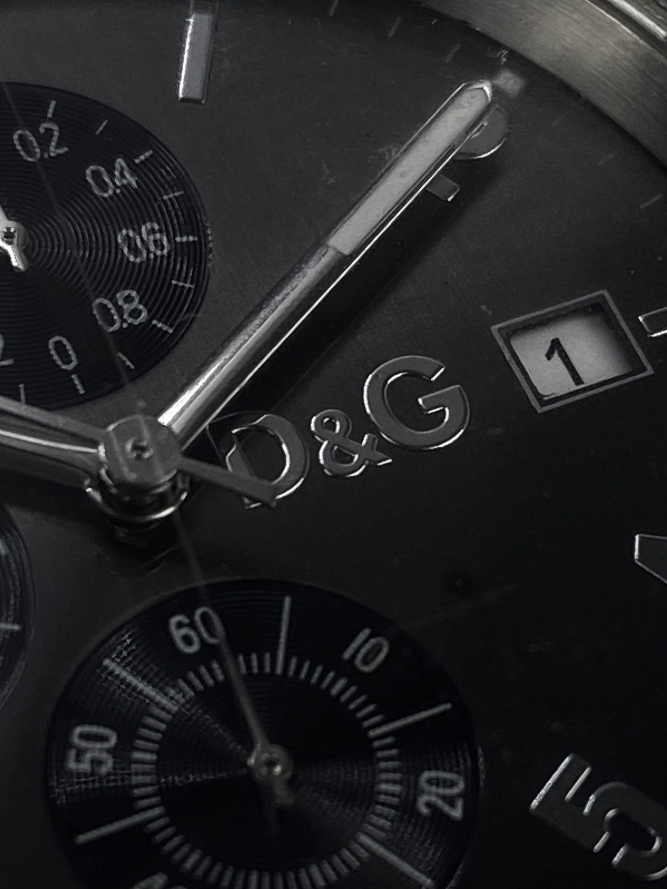 Dolce &amp; Gabbana Silver ‘Chronograph’ Water Resistant Watch