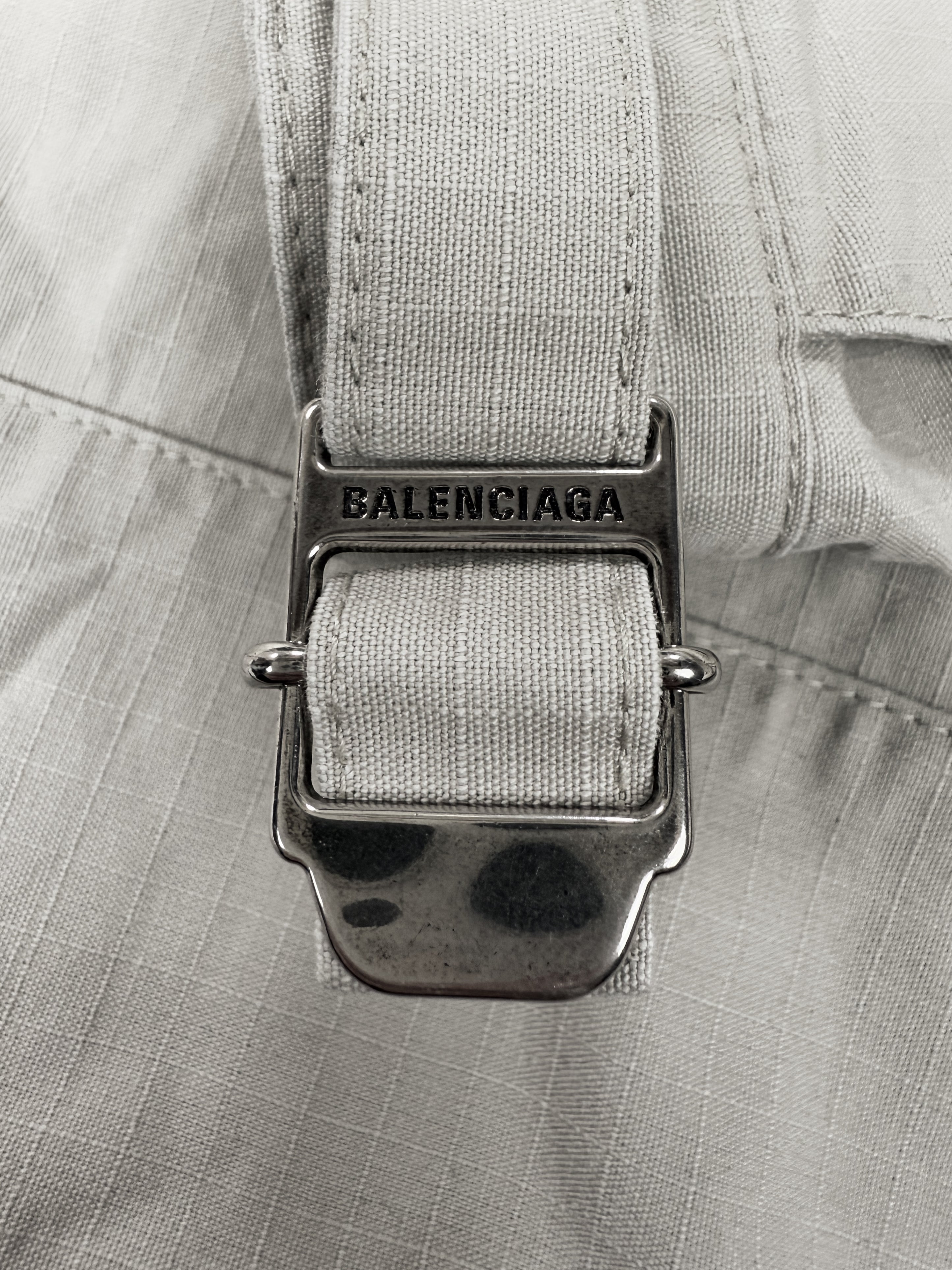 AW23 Balenciaga Flared Beige Multi Pocket Cargo Pants