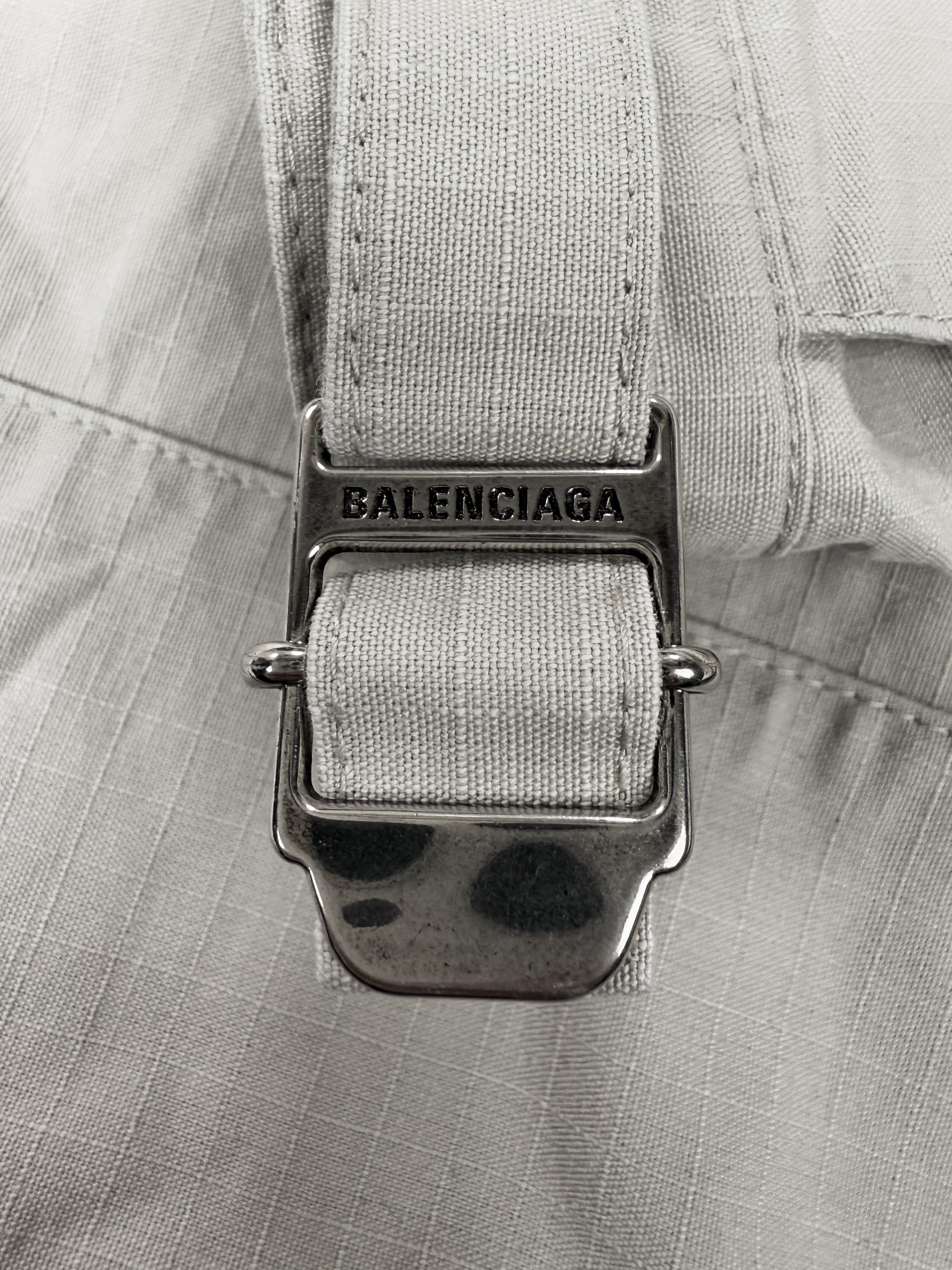 AW23 Balenciaga Flared Beige Multi Pocket Cargo Pants