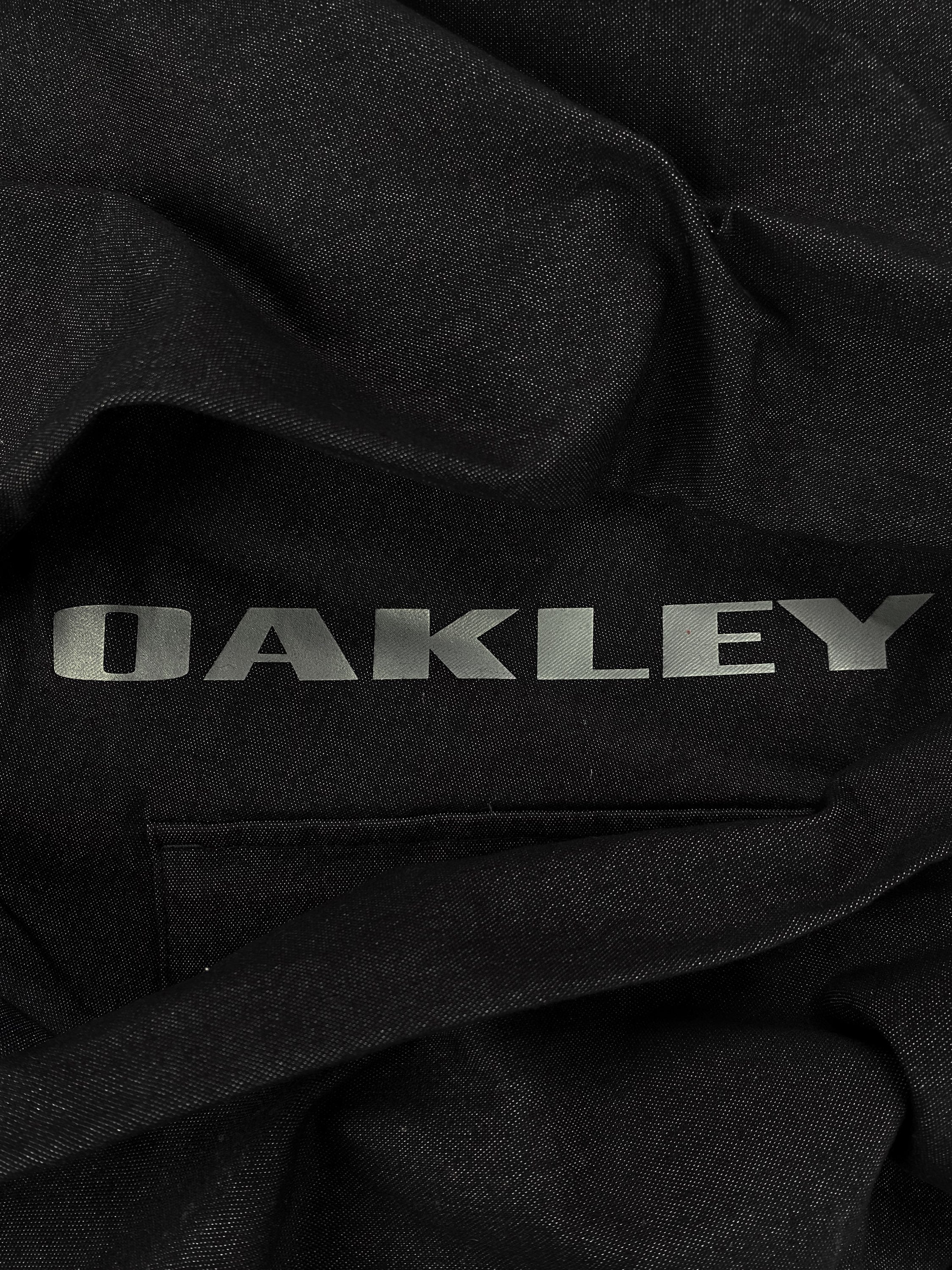 00s Oakley Spellout Heavyweight Ash Wash Embroidered Cargo Pants