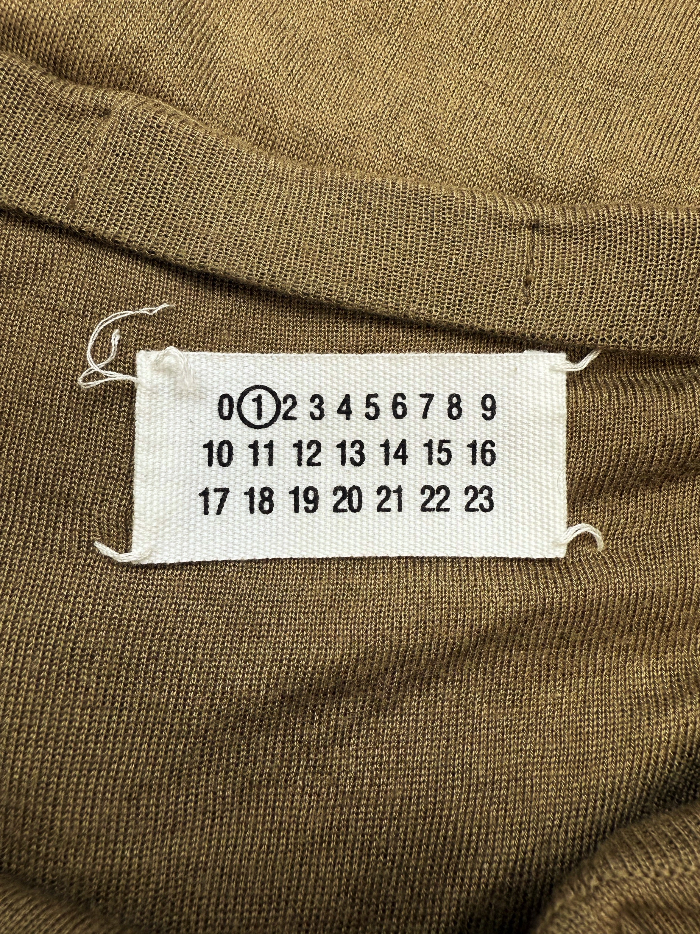 SS08 Maison Margiela 1 Asymmetrical Wrapped Olive Midi Skirt