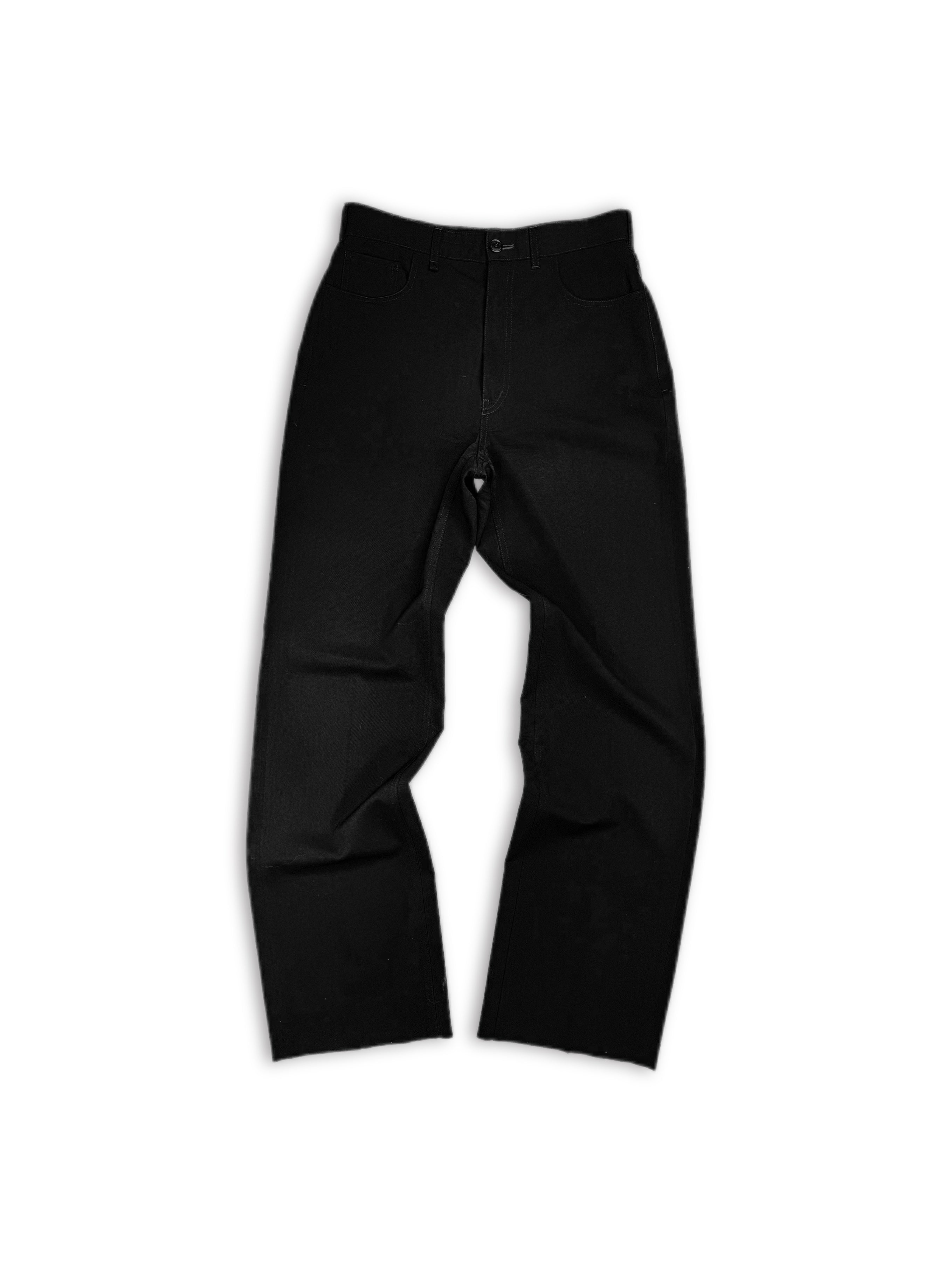 AW21 Balenciaga Wide Boot Cut Black Dress Pants