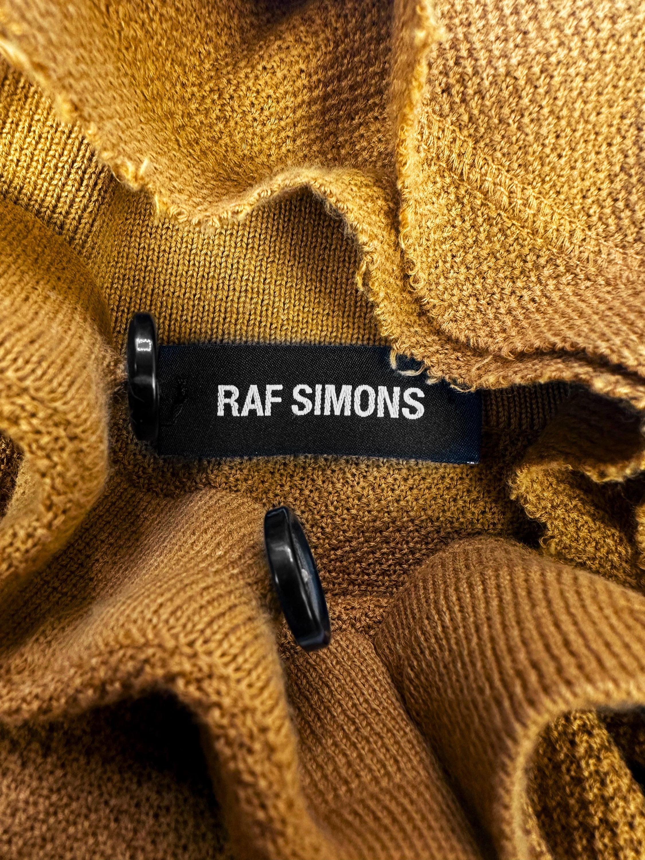 Raf Simons Triple Button Warm Collared Button Up Shirt