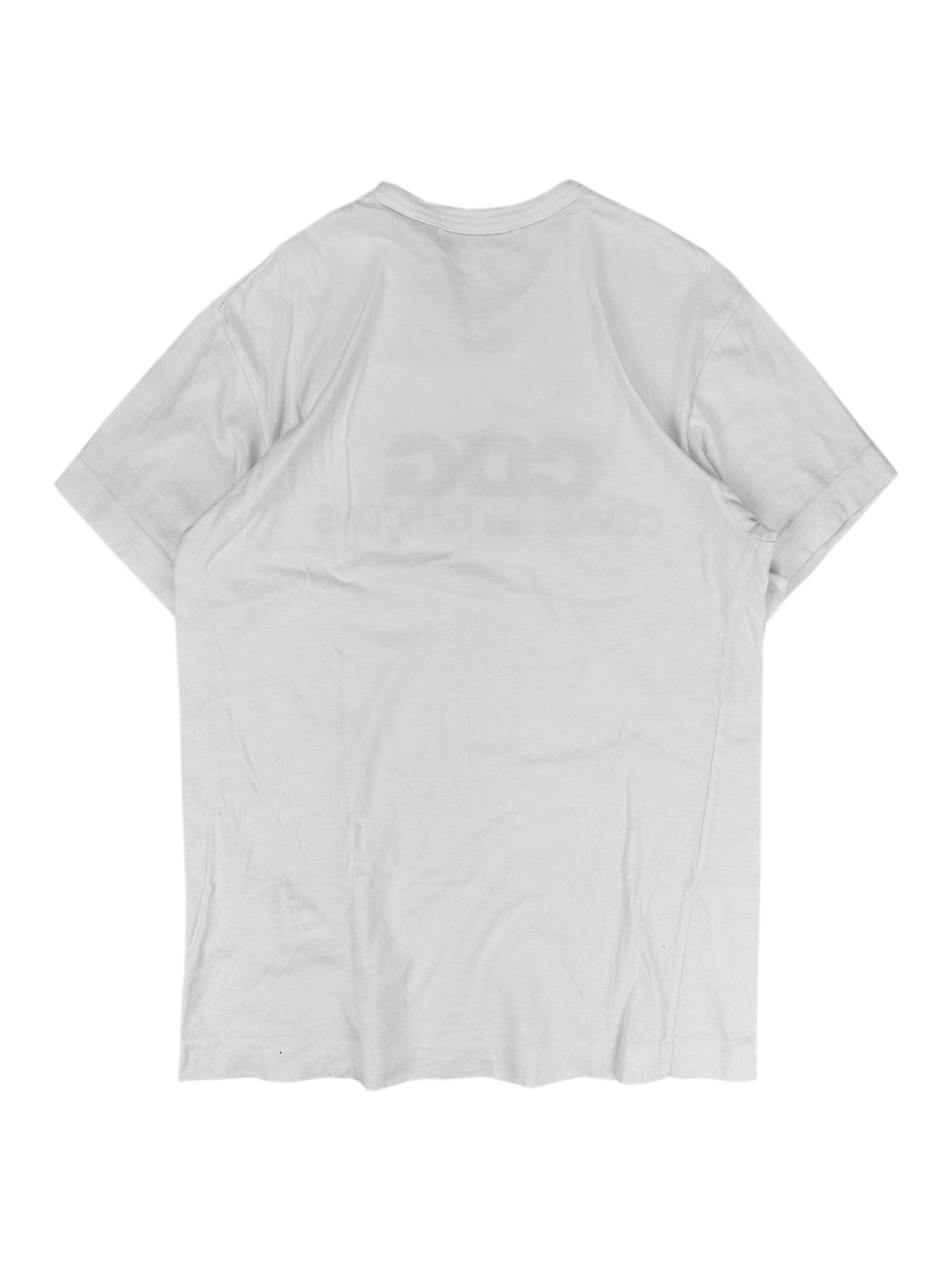 Comme des Garçons ‘CDG’ Logo White Slogan T-Shirt