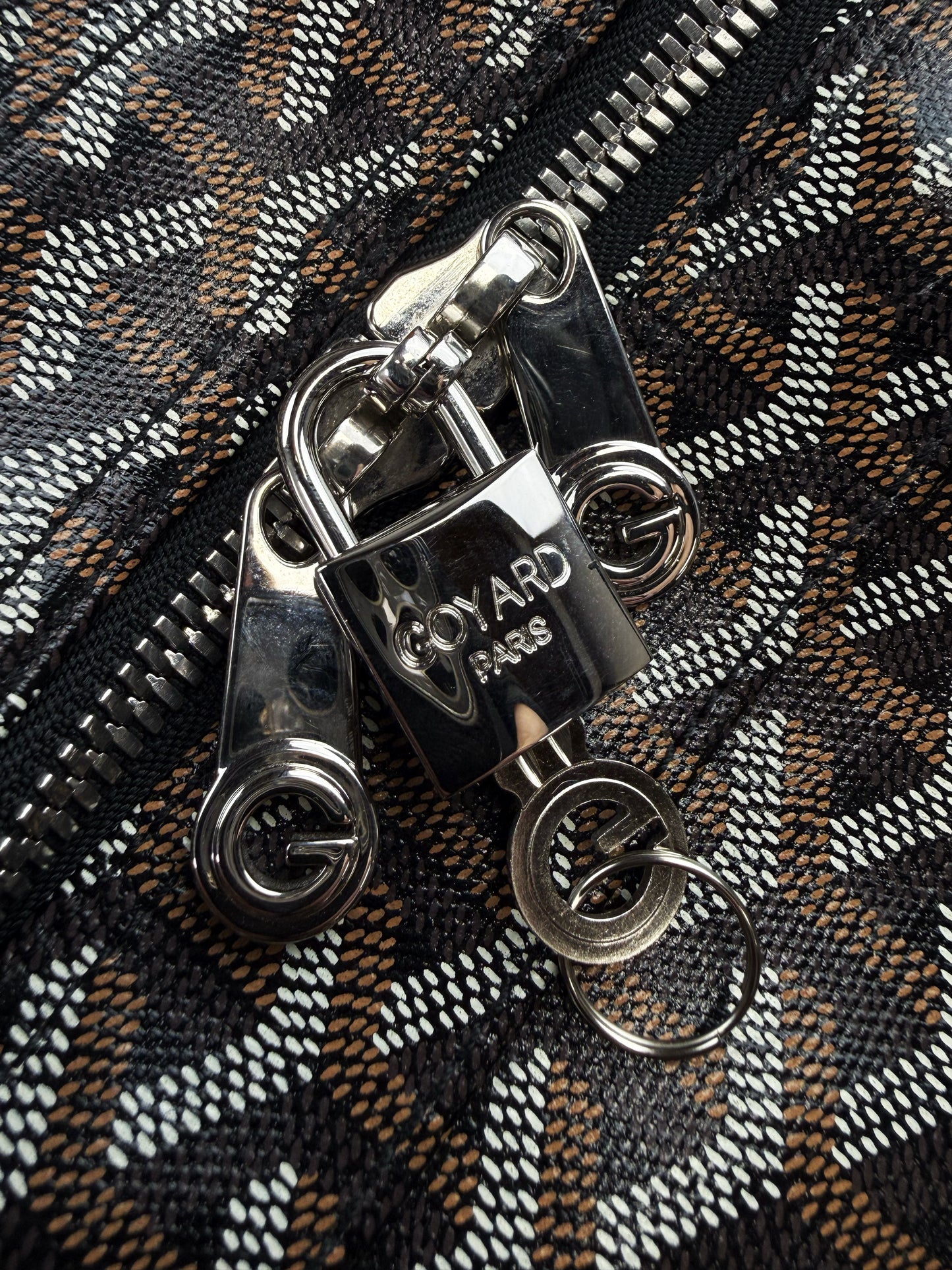 Goyard Croisiere 50 Goyardine Leather Trim Duffle Bag