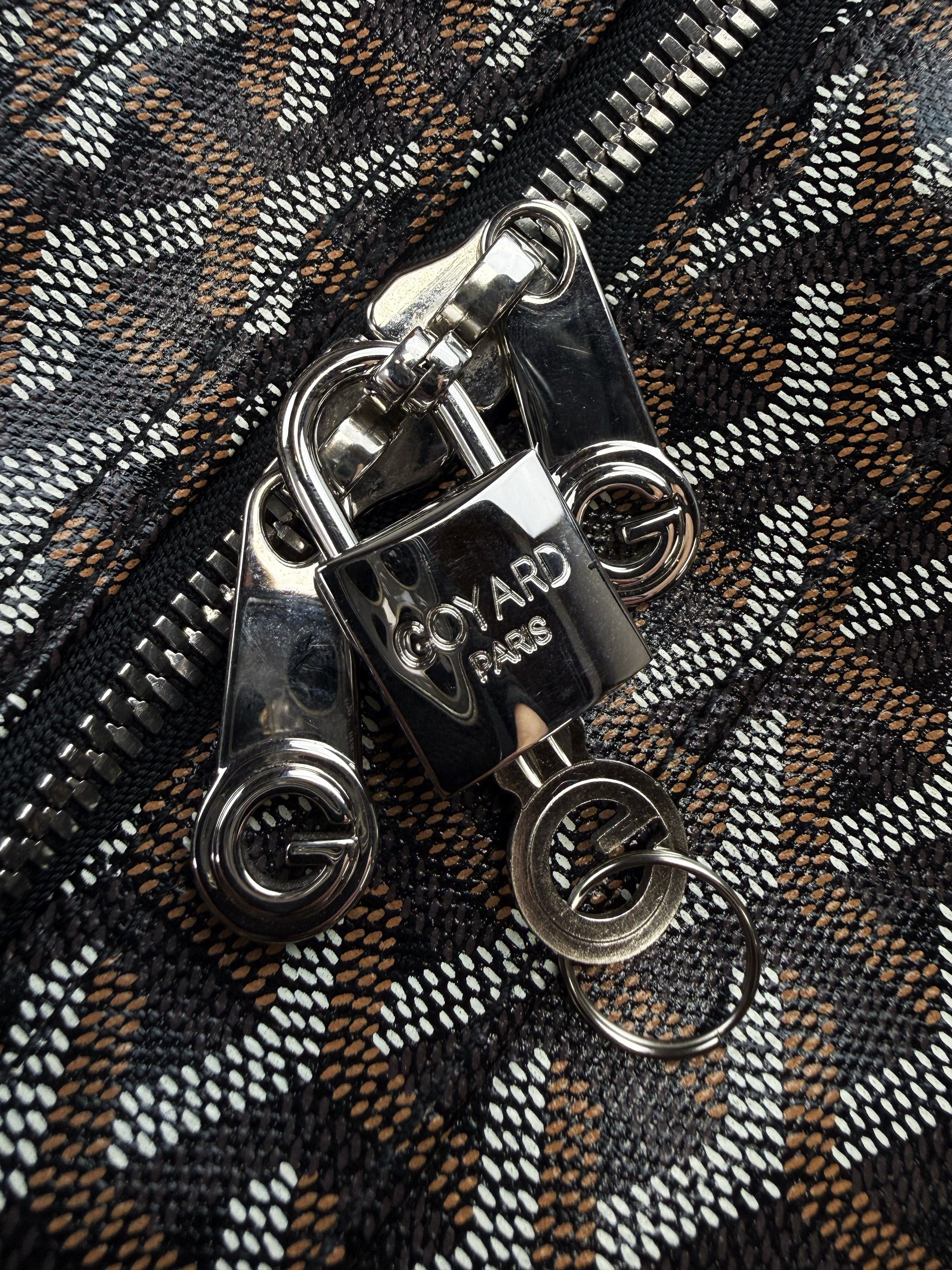 Goyard Croisiere 50 Goyardine Leather Trim Duffle Bag