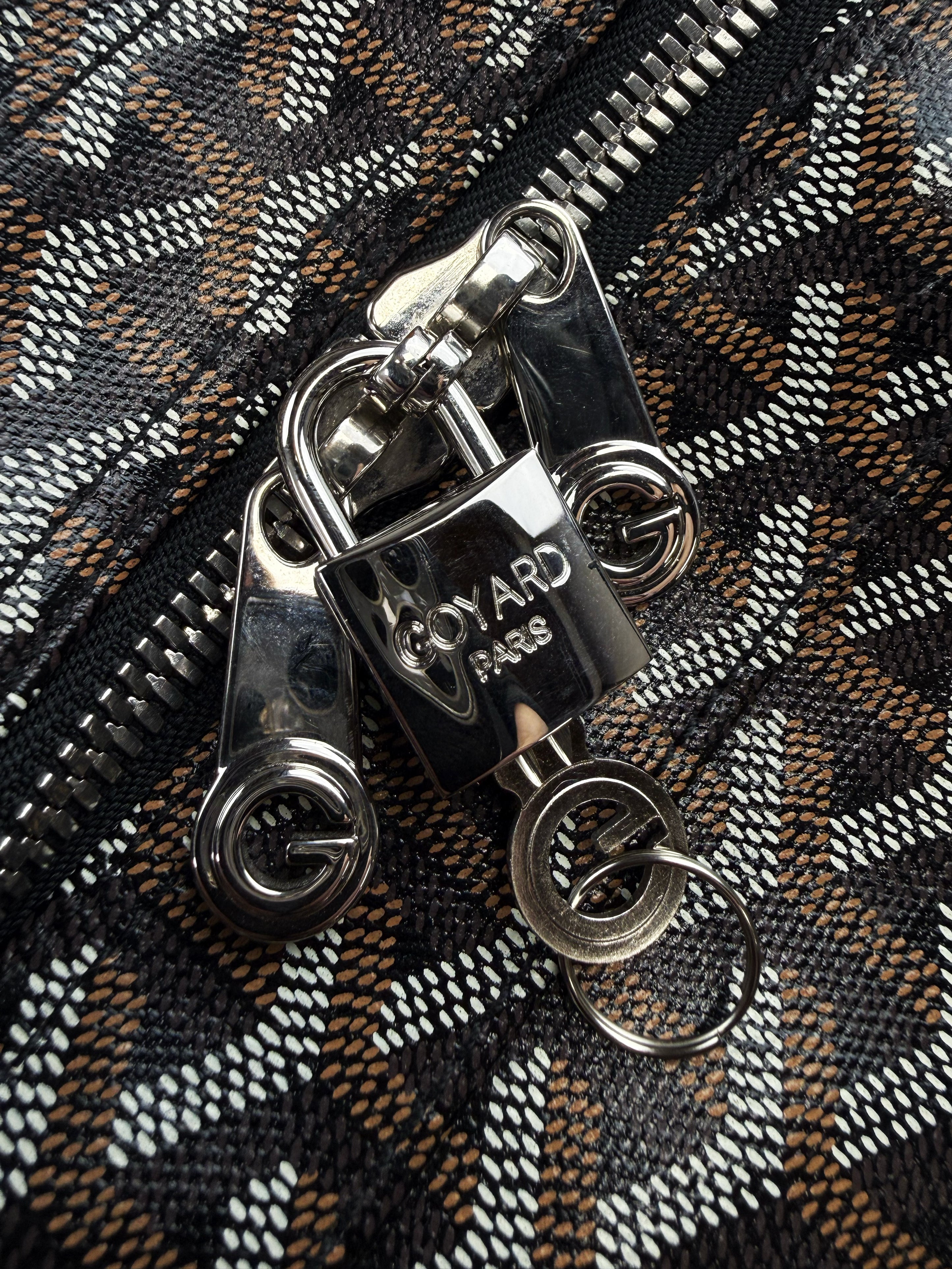 Goyard Croisiere 50 Goyardine Leather Trim Duffle Bag