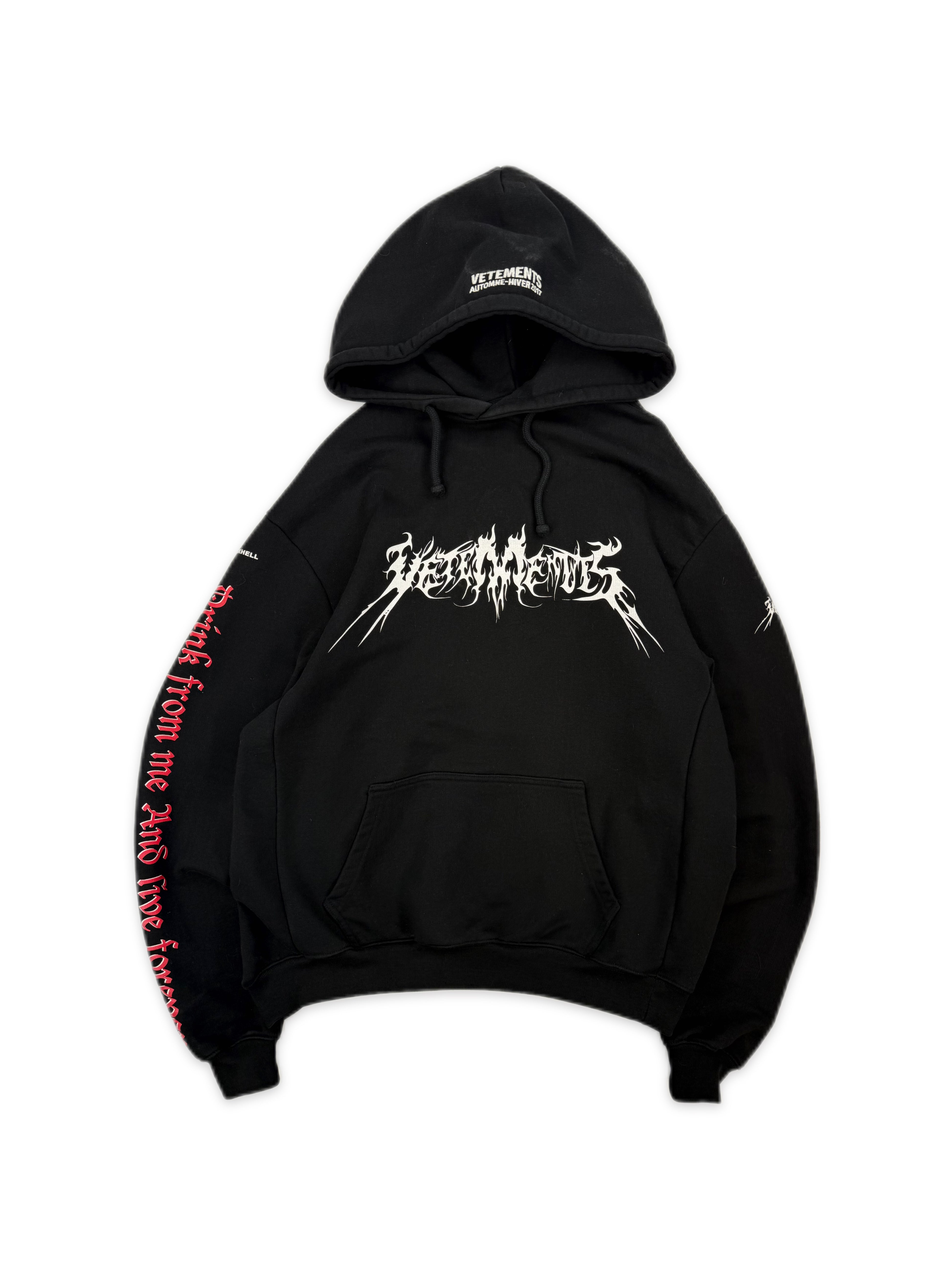 AW17 Vetements Homme ‘Total Fucking Darkness’ Pentagram Hoodie