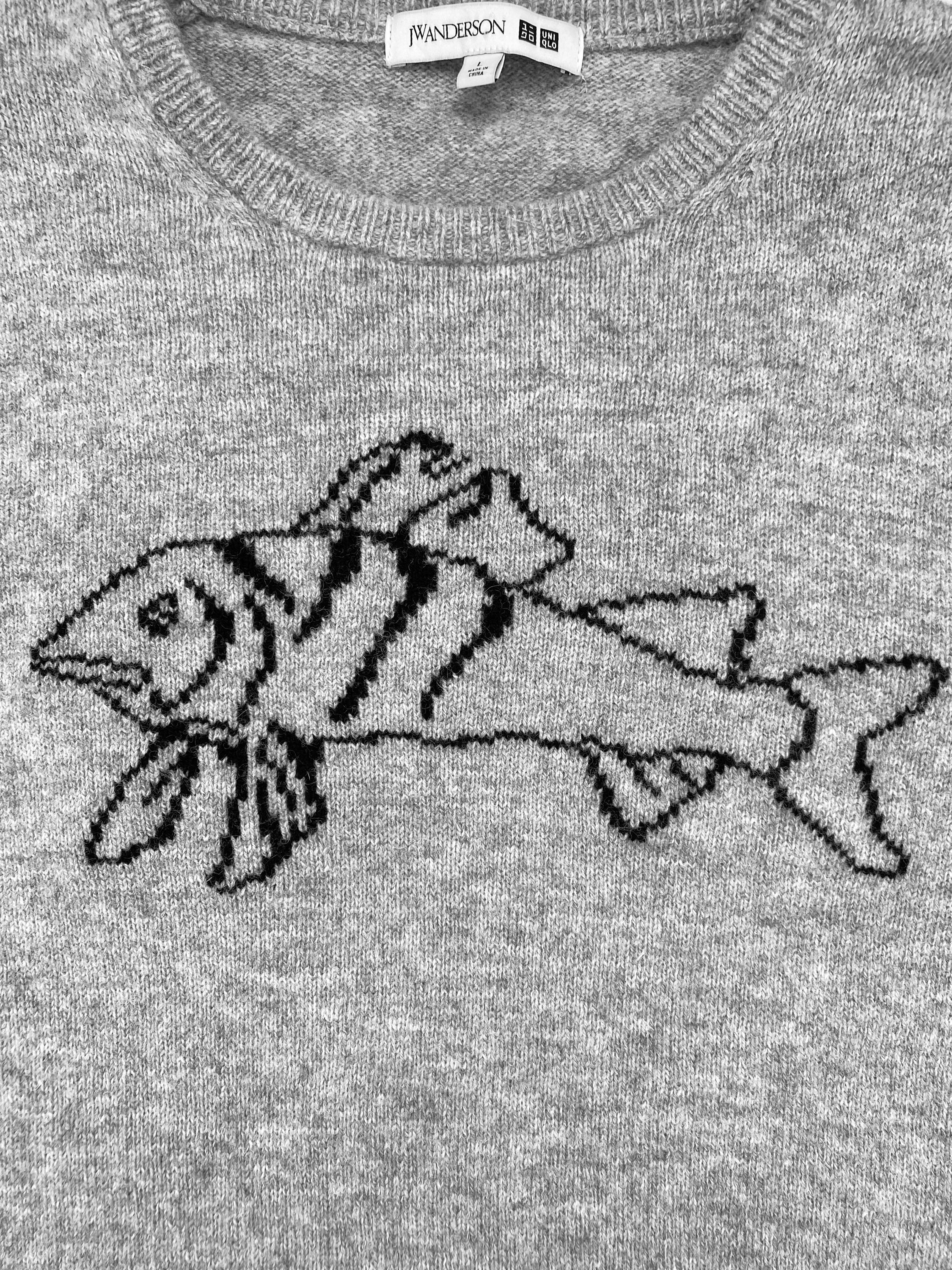 J.W. Anderson x Uniqlo Fish Motif Wool Knit Sweater