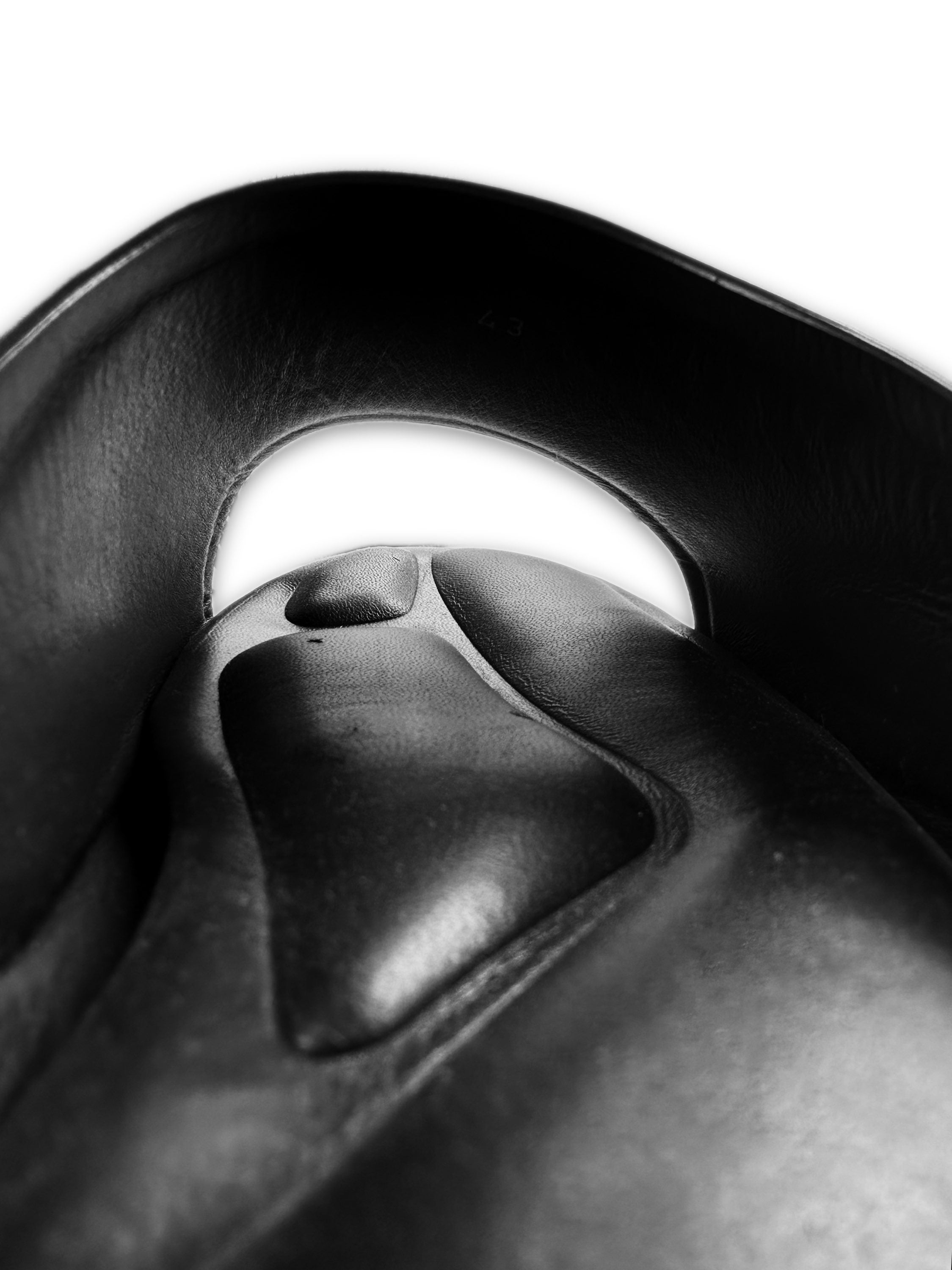 1017 Alyx 9SM Black Patent Leather Slides / Slippers