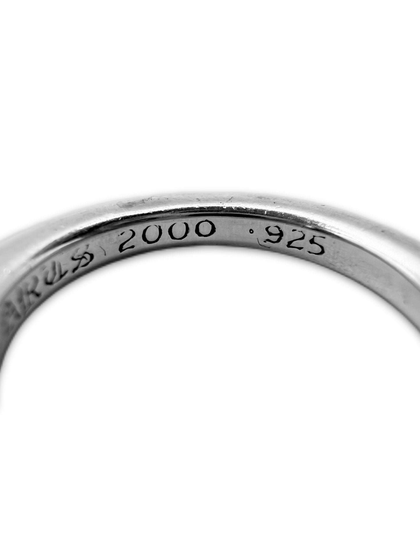 Chrome Hearts Ruby Eternity Love Factory Set .925 Silver Ring
