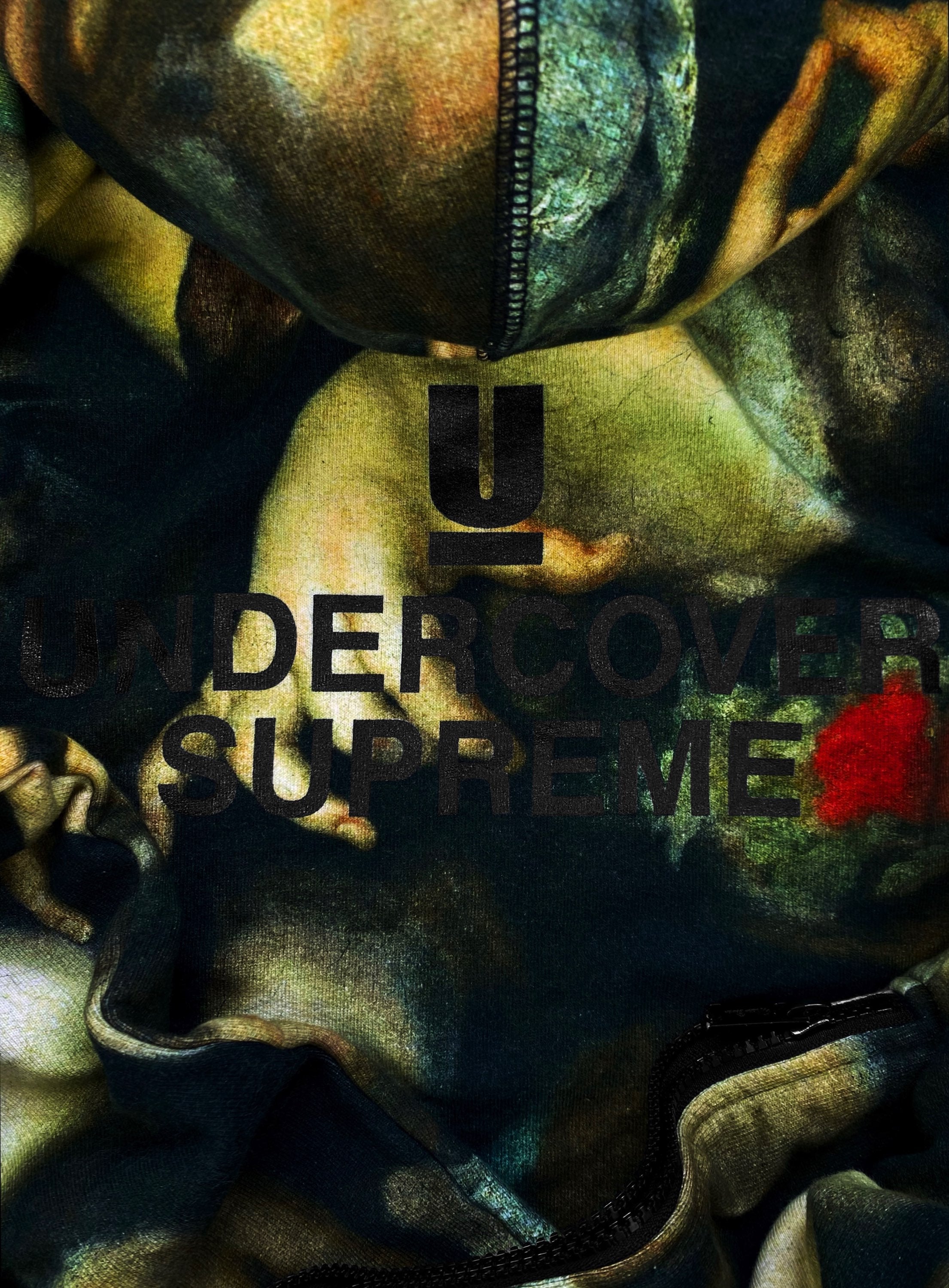 SS15 Undercover X Supreme ‘Study of Hands’ Full Print Hoodie