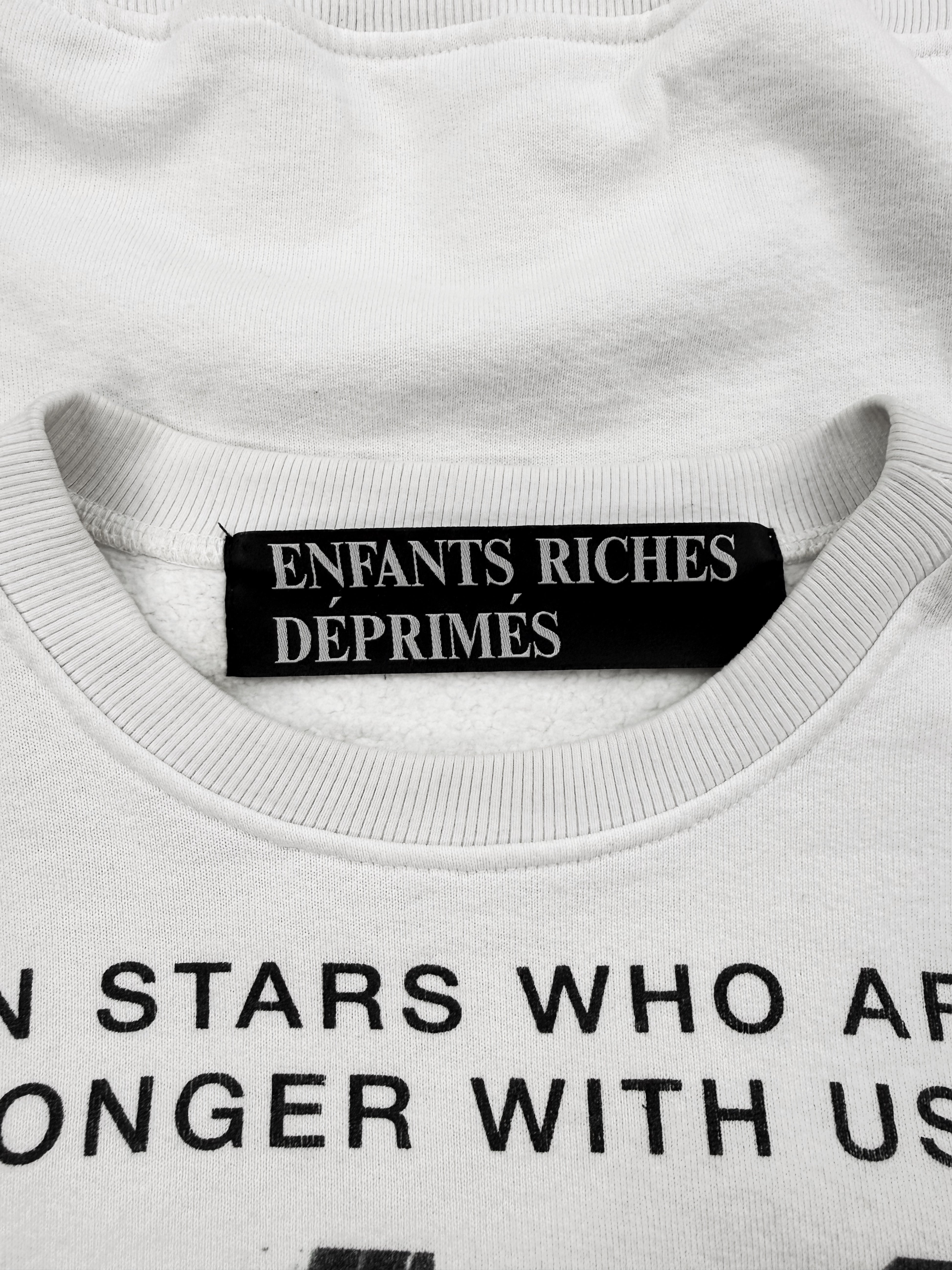 SS20 Enfants Riches Deprimes ‘Dead Pornstar’ White Crewneck